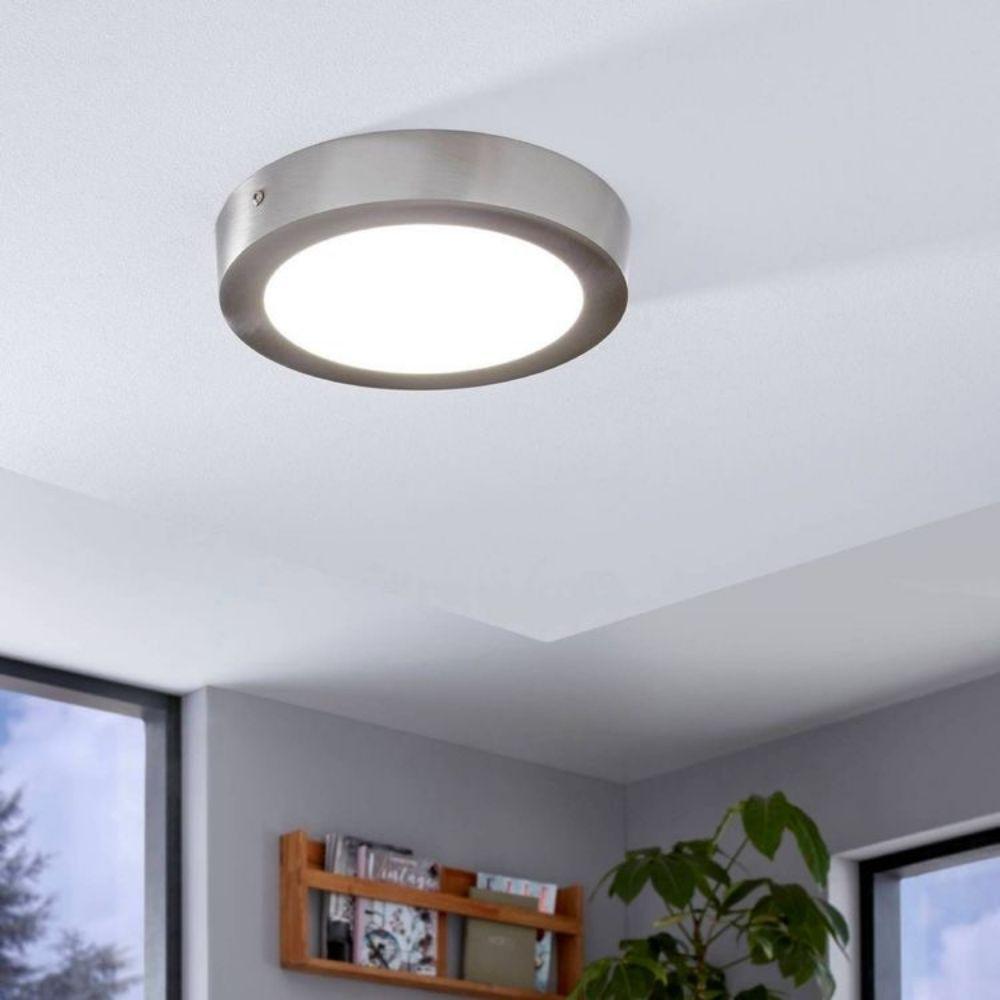 PLAFON PANEL LED 12W SILVER REDONDO 3000K-2