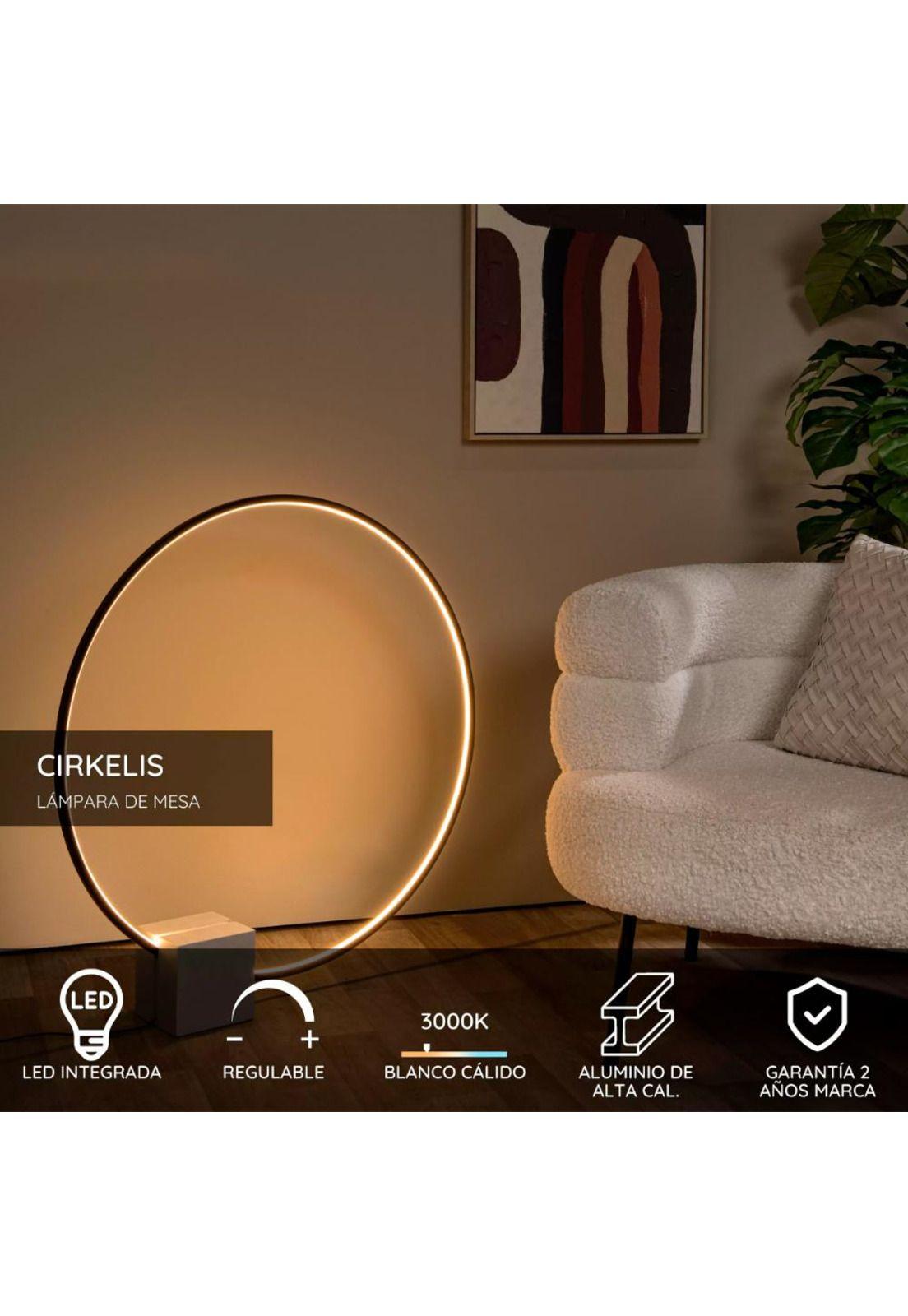 LAMPARA DE MESA/PIE CIRKELIS LED DIMEABLE Ø83cm 24W LUZ CALIDA-4