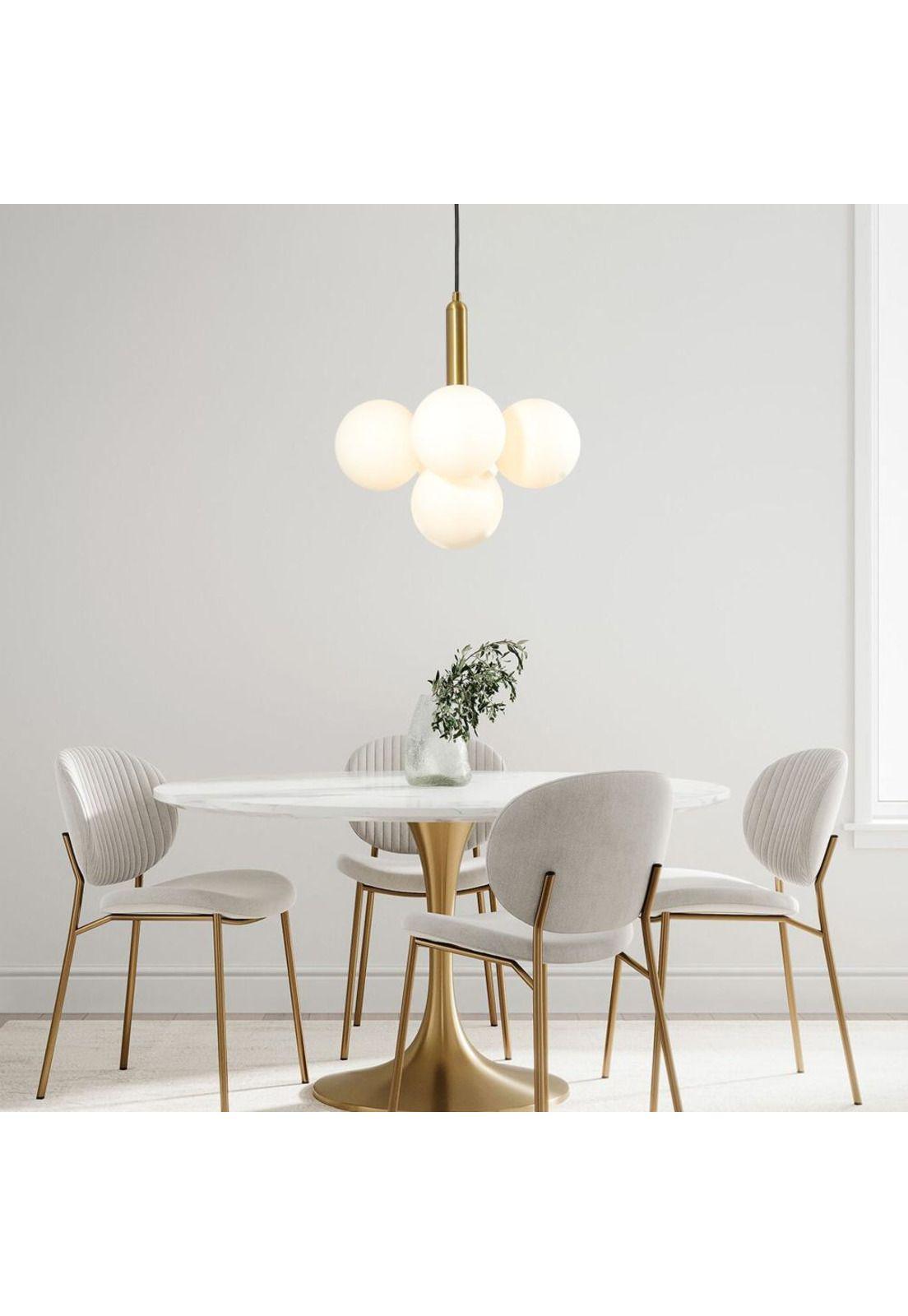 LAMPARA COLGANTE GLOBO OPAL 5 LUCES-2