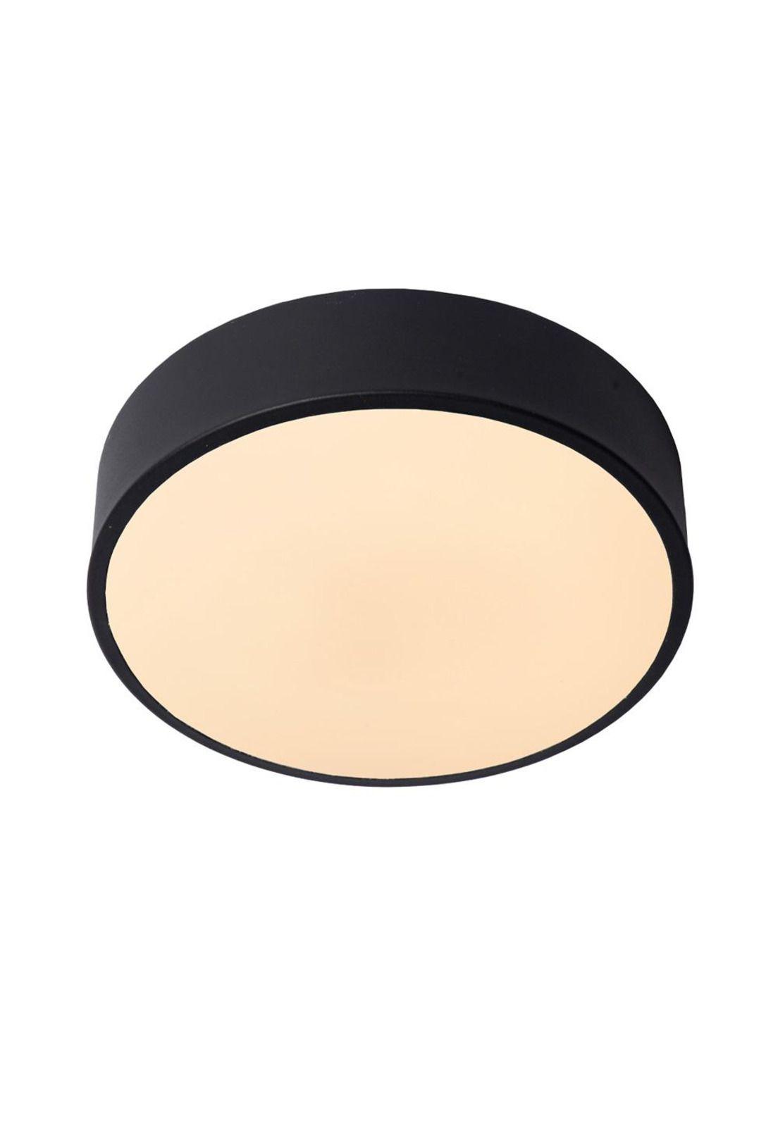 LAMPARA DE TECHO UNAR LED NEGRO Ø20CM 12W 2700K-3