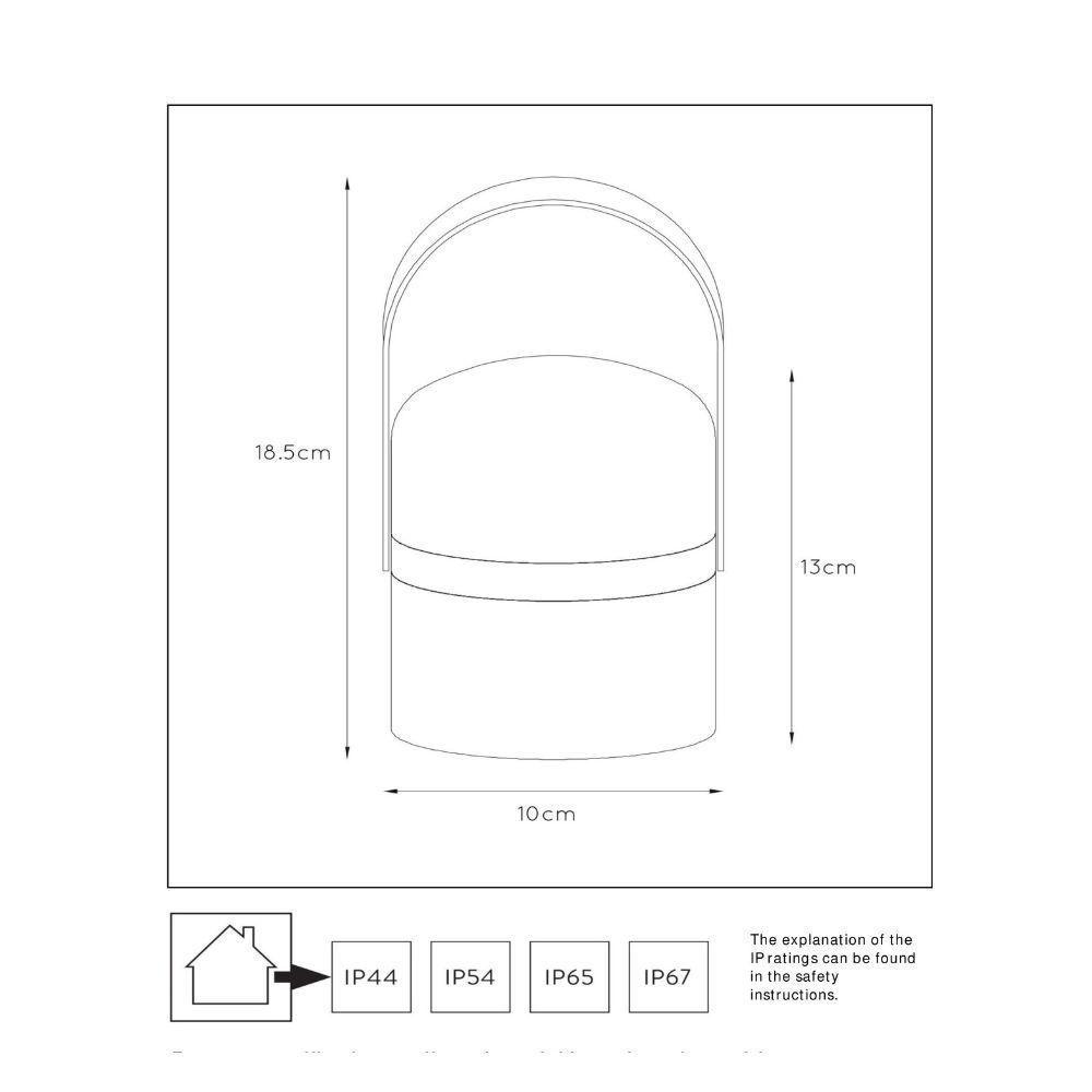 LAMPARA DE MESA MINI JOE LED RECARGABLE VERDE Ø10CM-4