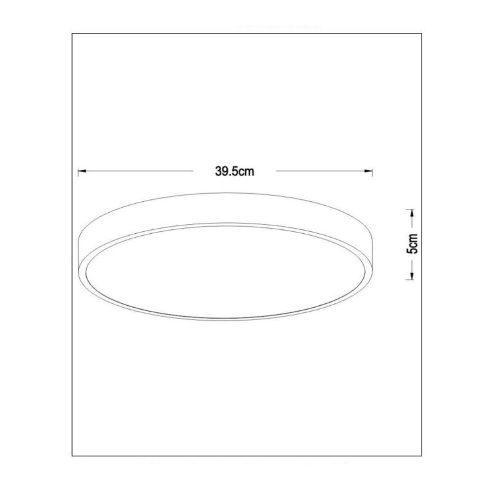 Lámpara de Techo Unar Led Dorado Ø39,5 - 24W-2