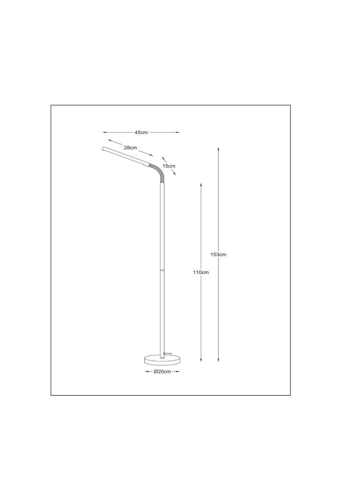 LAMPARA DE PIE LED GILLY NEGRO 6W-2