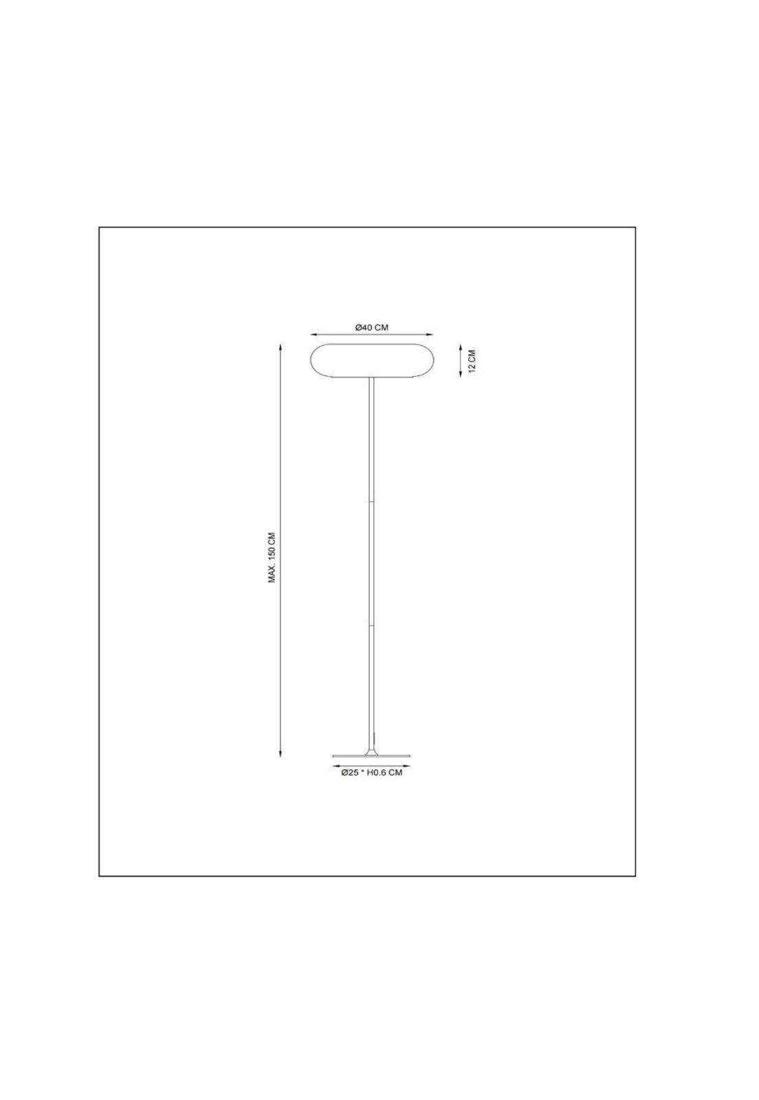 LAMPARA DE PIE SENTINO NARANJA 3XG9 -Ø40CM-3
