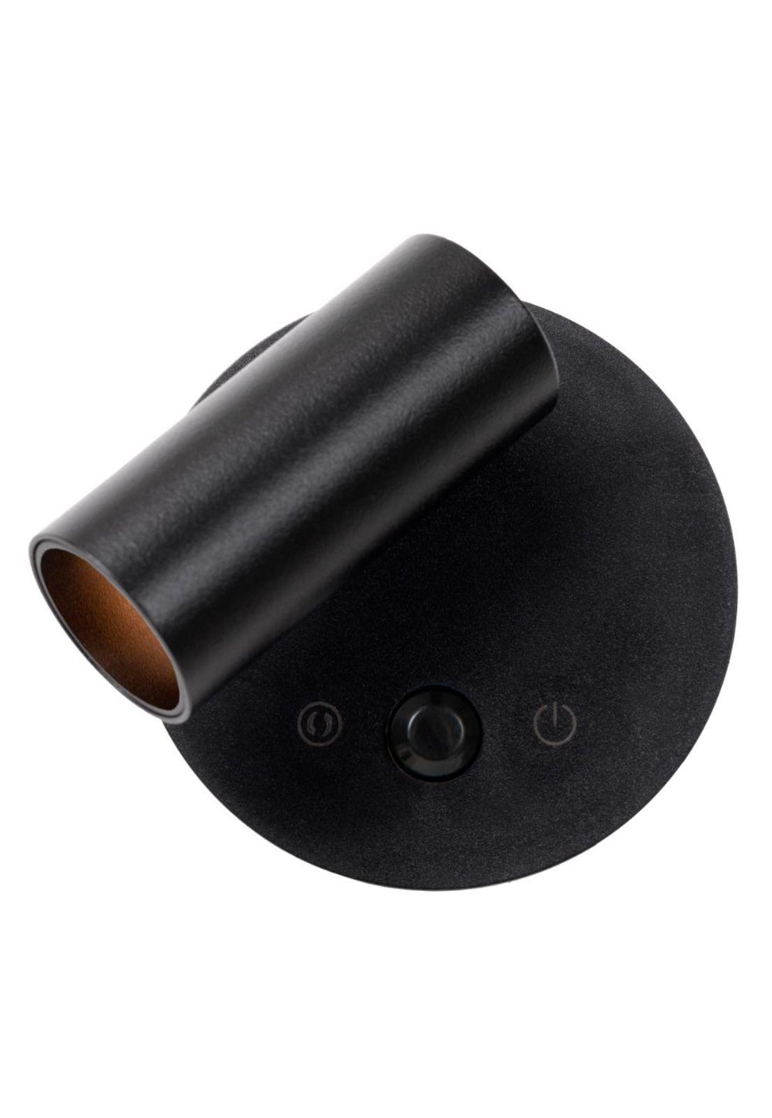 APLIQUE FOCO LED RECARGABLE CON SENSOR DE MOVIMIENTO TONI NEGRO 2W CCT 2700K/4000K-3