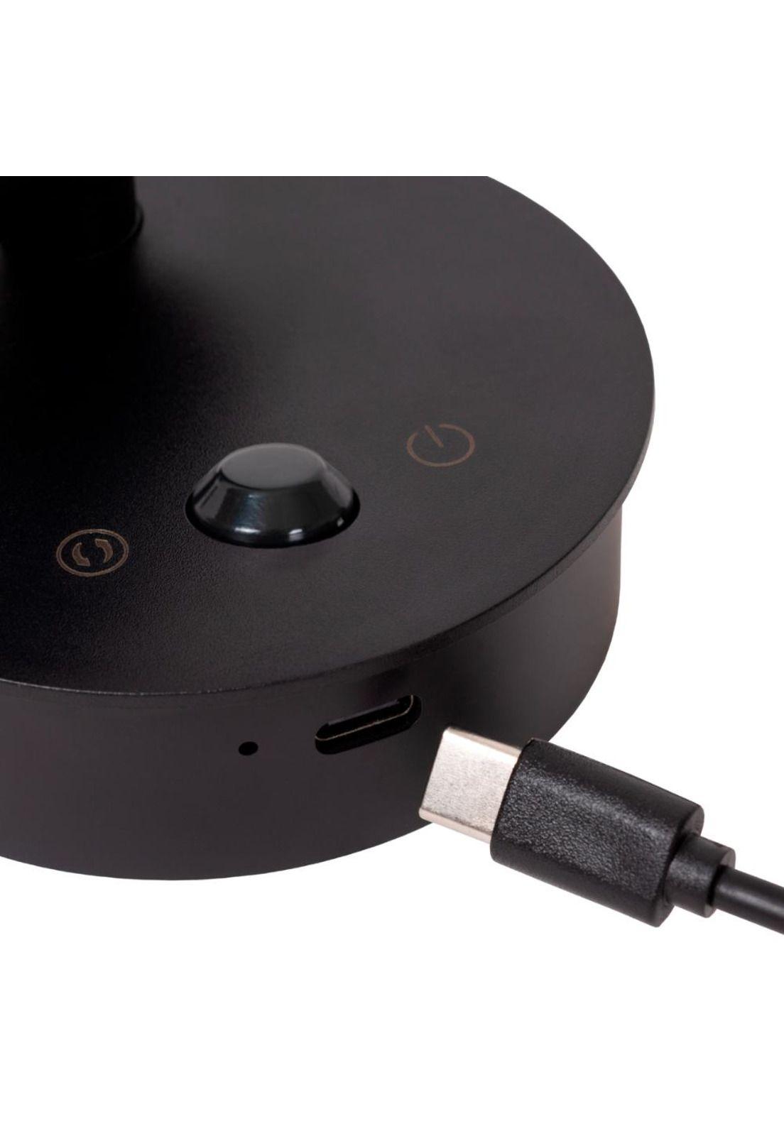 APLIQUE FOCO LED RECARGABLE CON SENSOR DE MOVIMIENTO TONI NEGRO 2W CCT 2700K/4000K-4