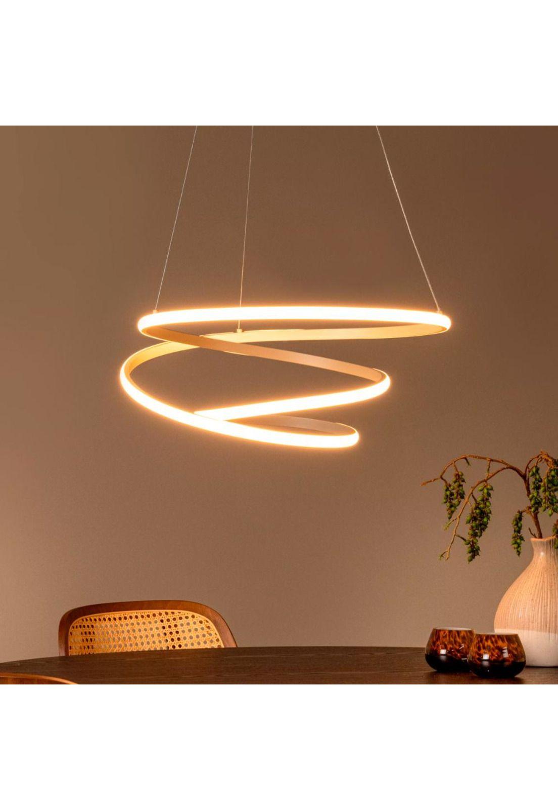 LAMPARA COLGANTE ESPIRAL LED REGULABLE Ø51cm  40W CCT (2700K,4000K)-1