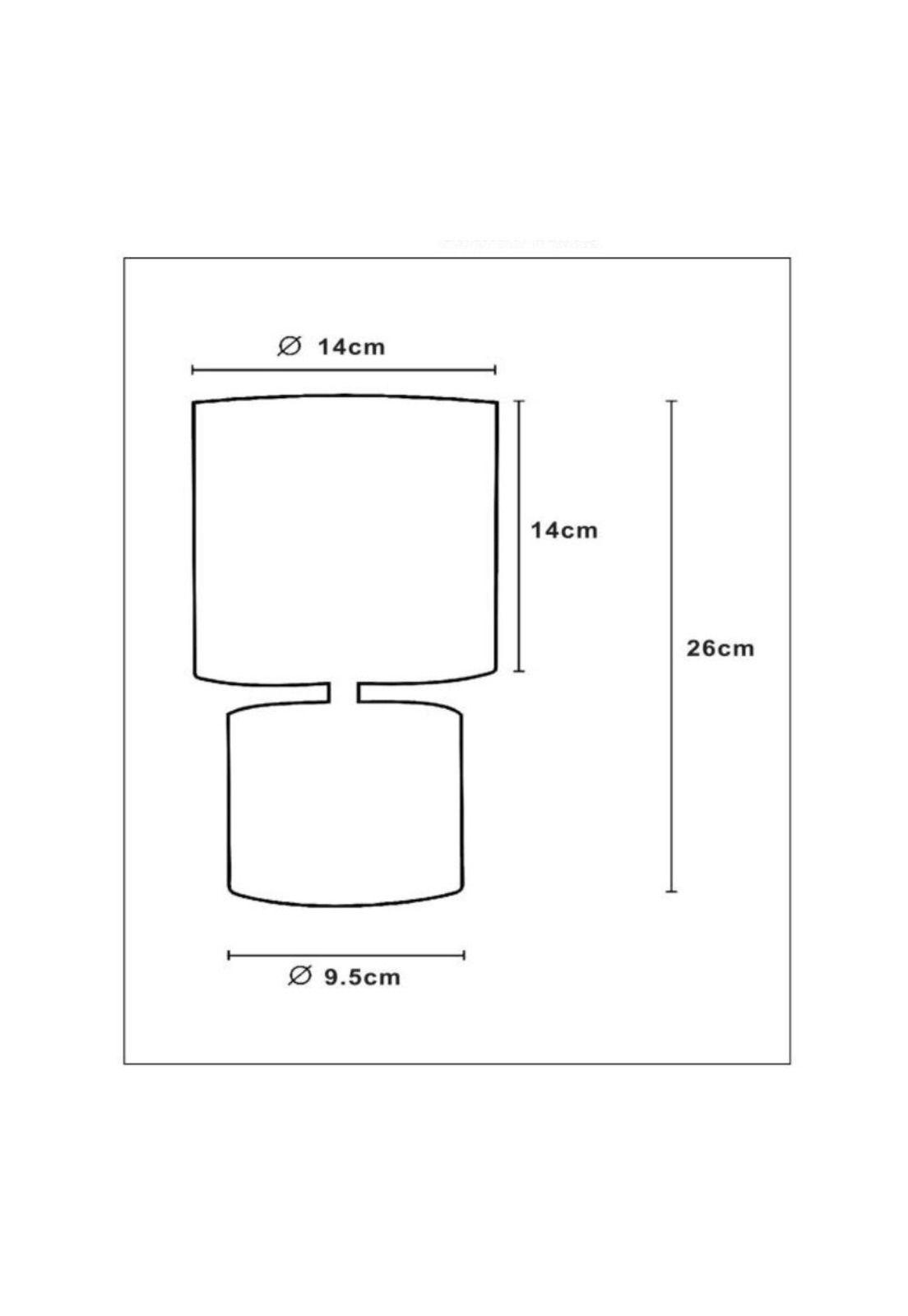LAMPARA DE MESA GREASBY BEIGE 1xE14-3