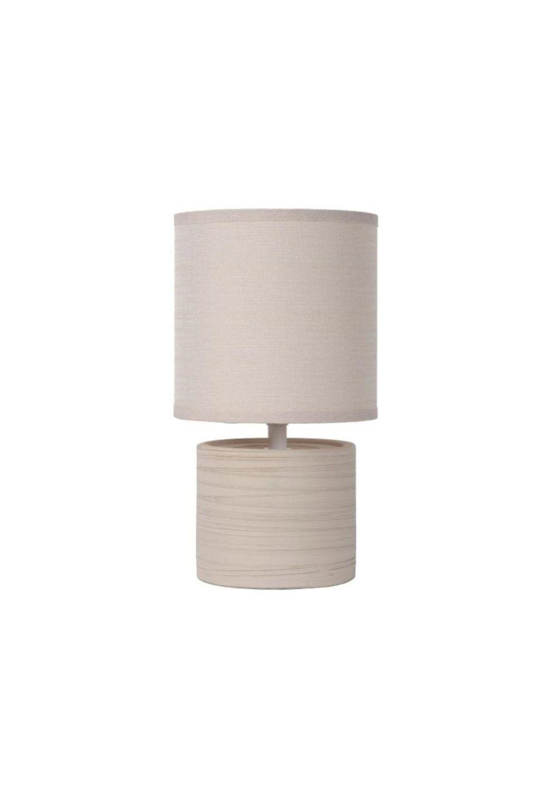 LAMPARA DE MESA GREASBY BEIGE 1xE14-4