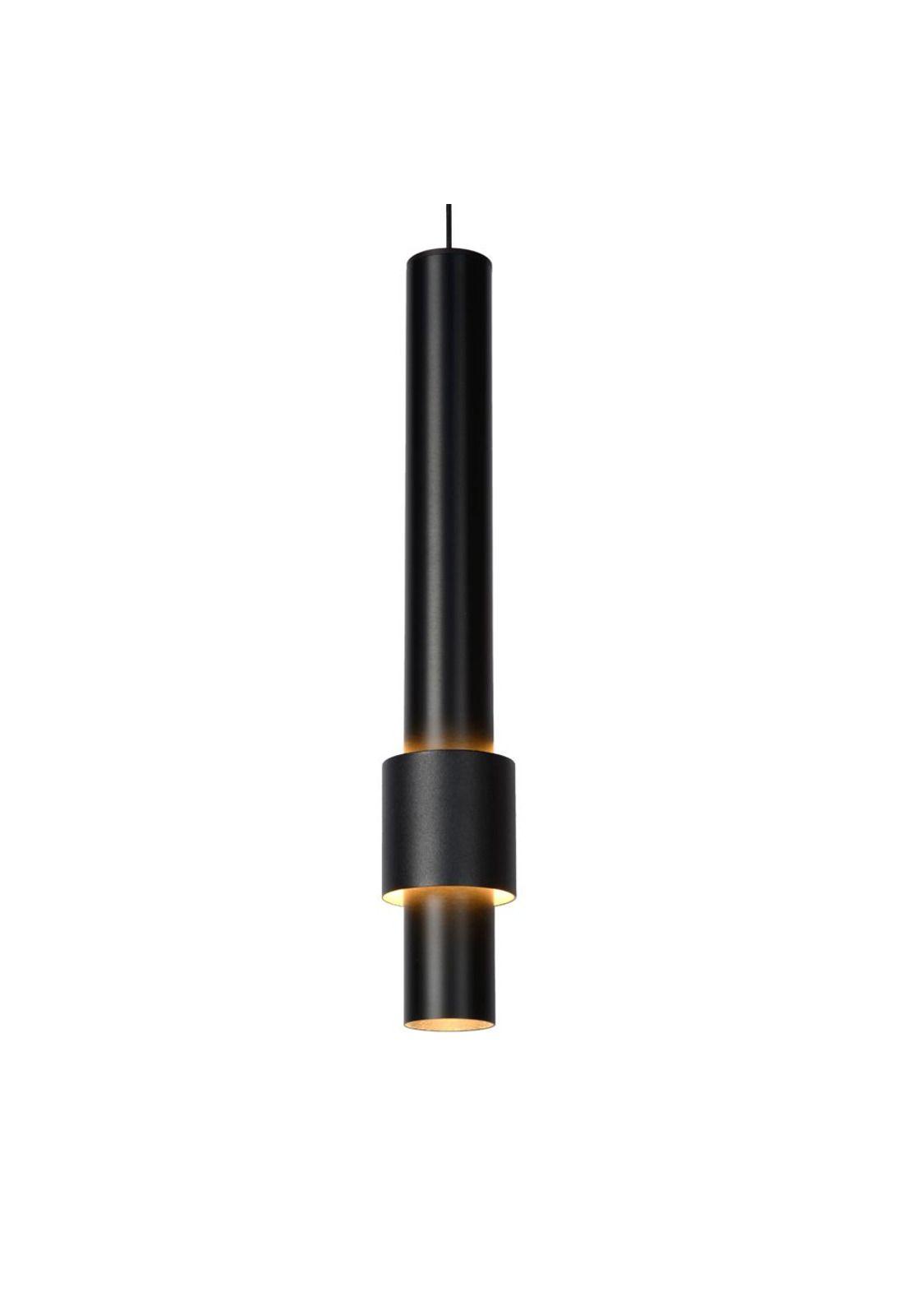 LAMPARA COLGANTE DESNIVEL MARGARY NEGRO 3 LUCES LED 2700K-2