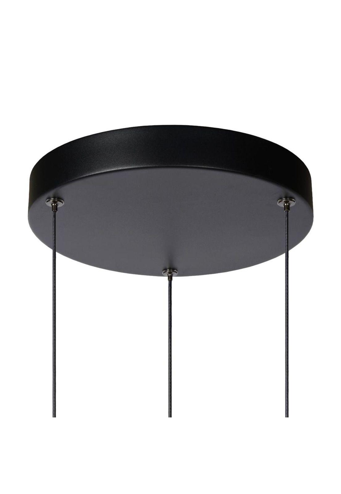LAMPARA COLGANTE DESNIVEL MARGARY NEGRO 3 LUCES LED 2700K-5