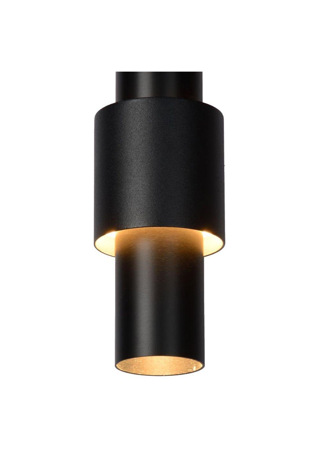 LAMPARA COLGANTE DESNIVEL MARGARY NEGRO 3 LUCES LED 2700K-4