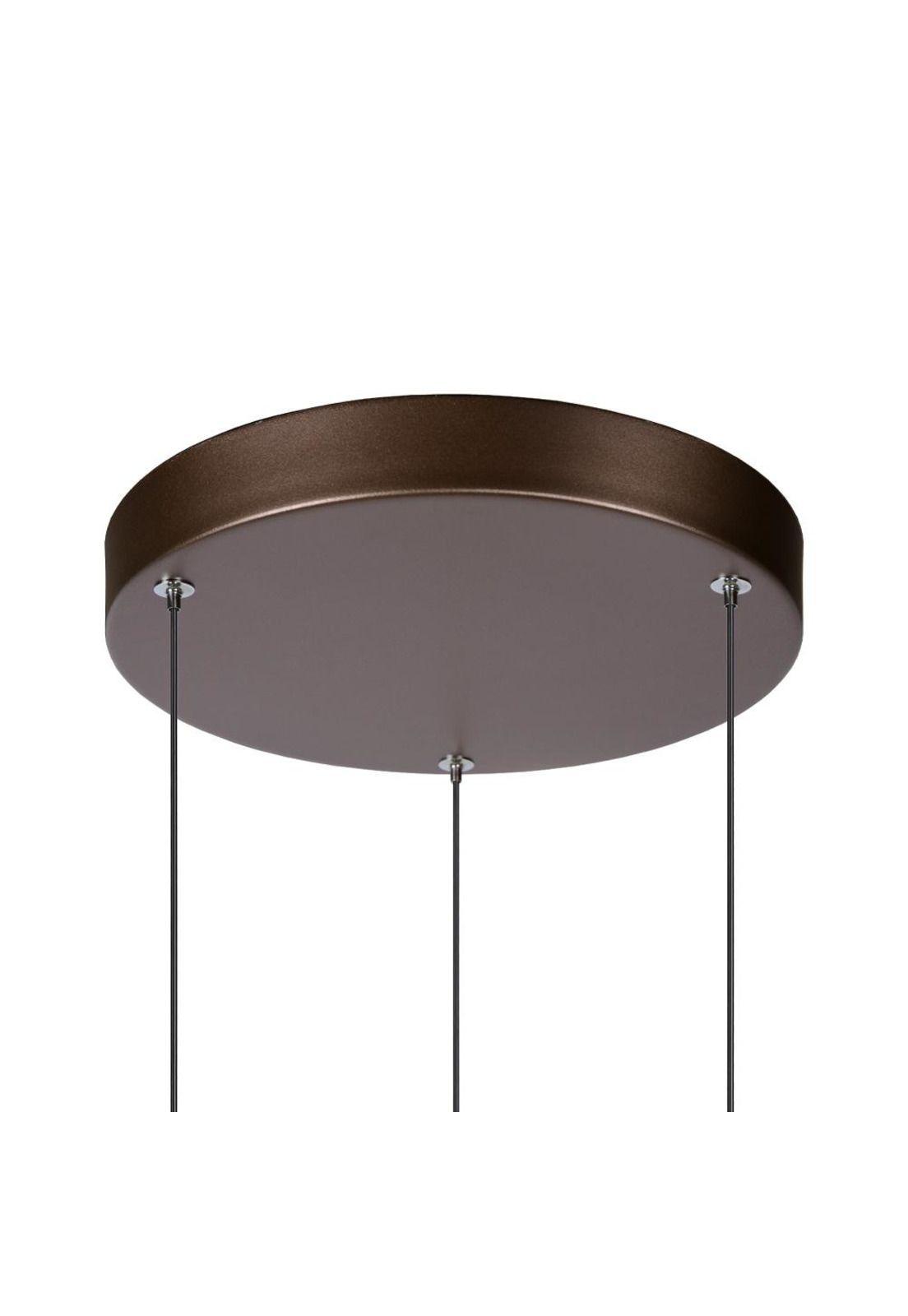 LAMPARA COLGANTE DESNIVEL MARGARY CAFE 3 LUCES LED 2700K-5