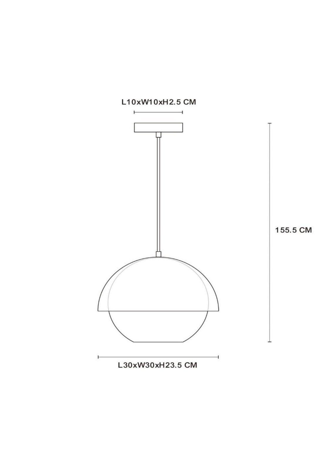 LAMPARA COLGANTE COOPER NEGRO 1XE27 Ø30cm-5