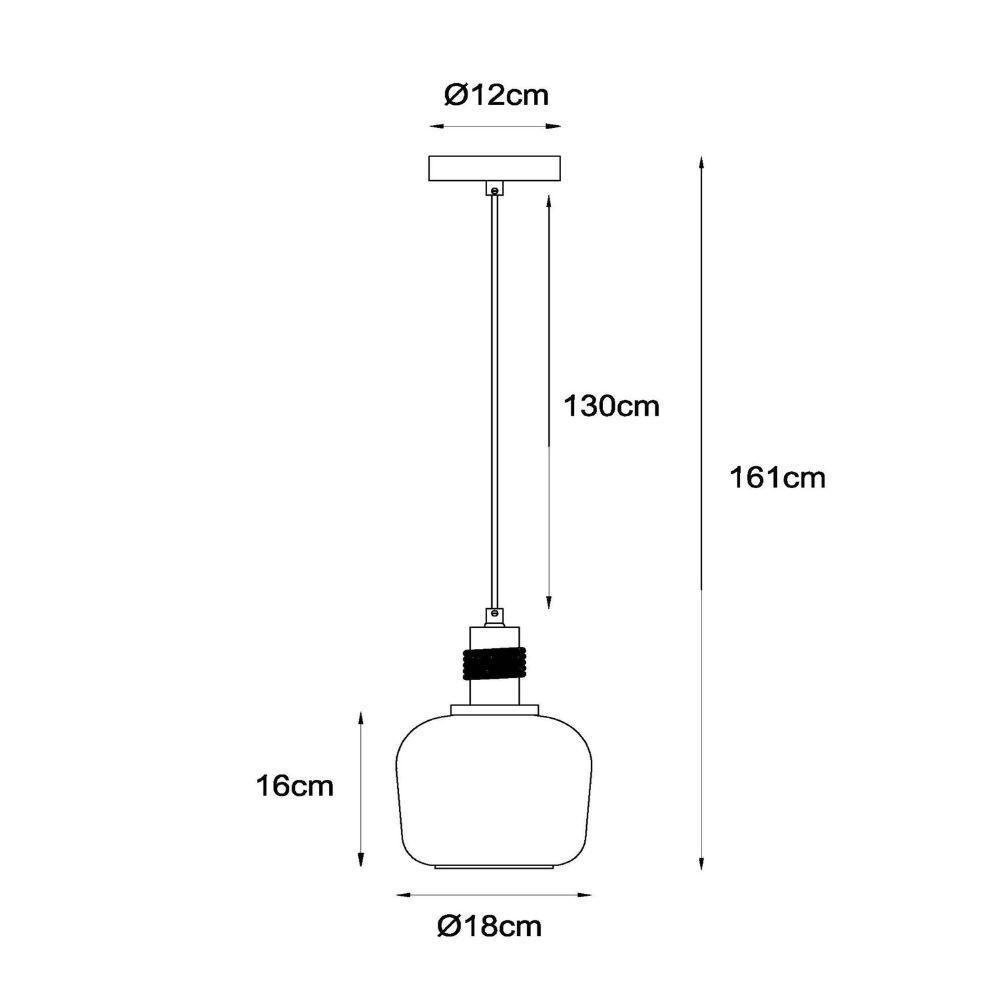 LAMPARA COLGANTE ILONA Ø18 1xE27-3