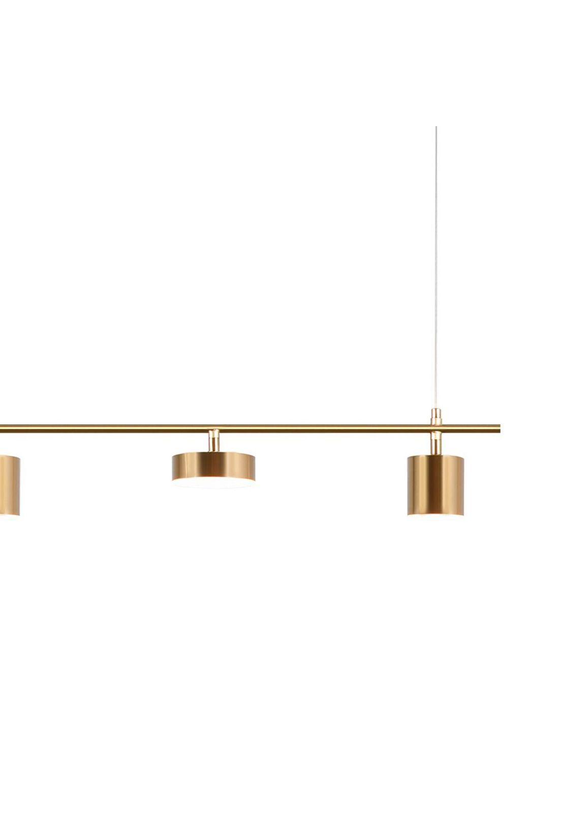 LAMPARA COLGANTE LINEAL HARPES DORADO 5 LUCES-2