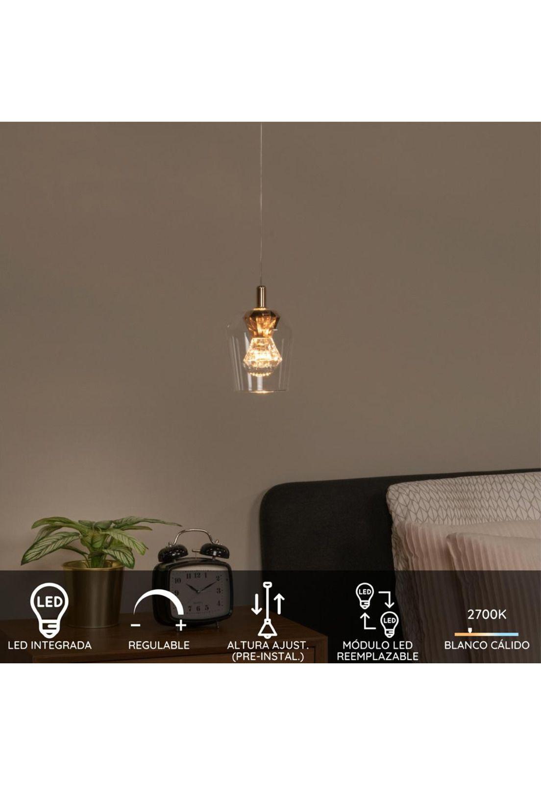LAMPARA COLGANTE BERLIANE Ø12cm 1 LUZ LED 2000K-4