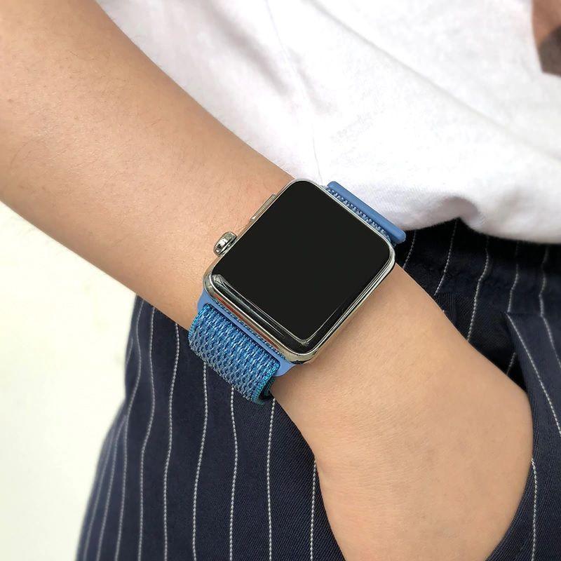 Pulsera Apple Watch  TodoBags Nylon Rosado 42mm 44mm-3