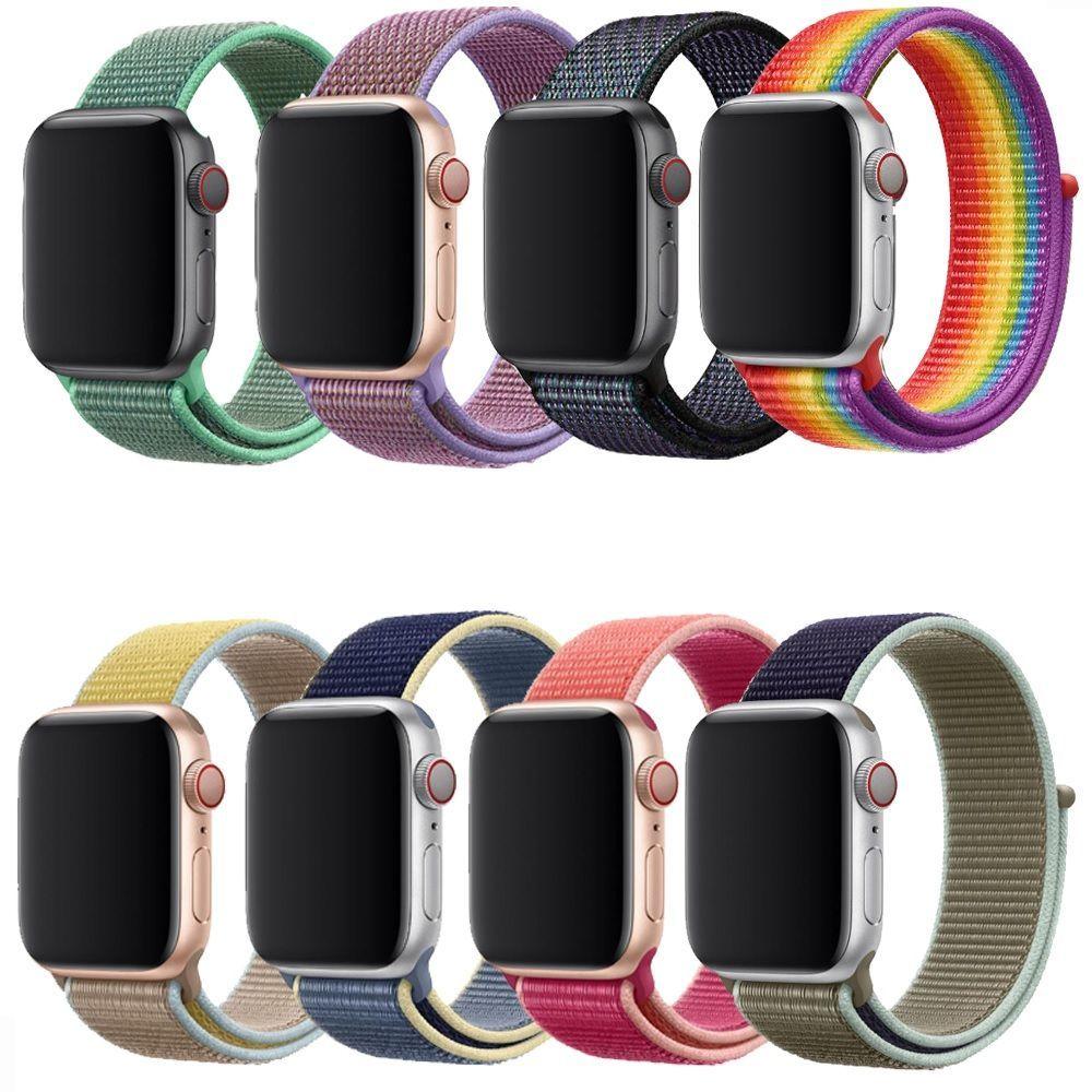 Pulsera Apple Watch  TodoBags Nylon Rosado 42mm 44mm-1
