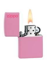 Encendedor Zippo con Logo Mate Rosado-2