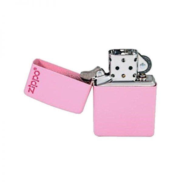 Encendedor Zippo con Logo Mate Rosado-1