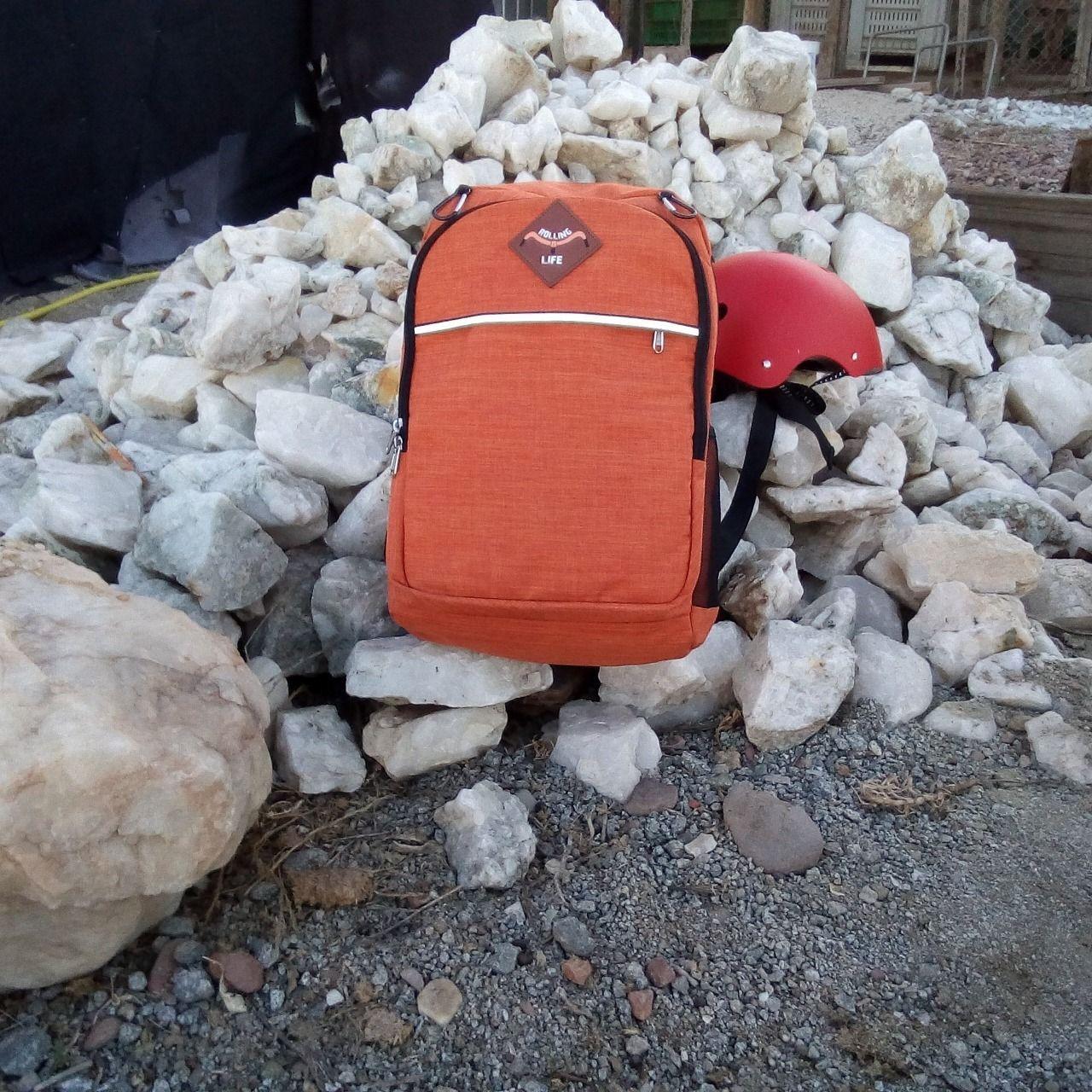 Mochila Todobags Rolling Life Naranja-1