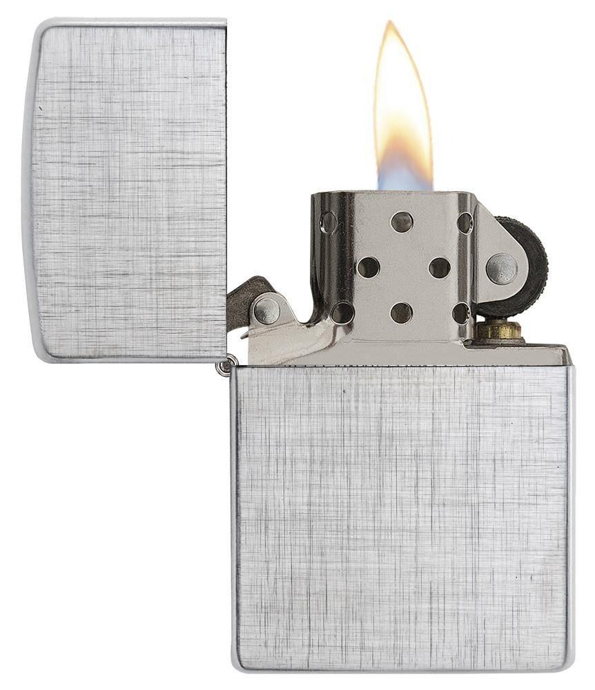 Encendedor Zippo Linen Weave Plata-2