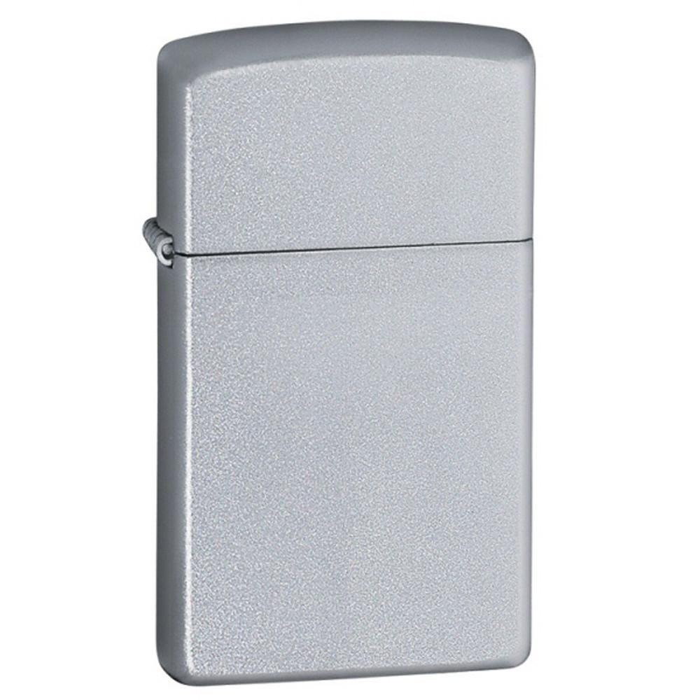Encendedor Zippo Satin Chrome Slim Lighter Plata-0