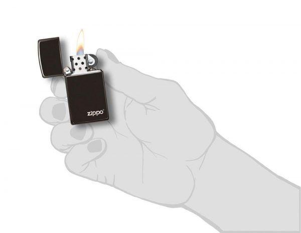 Encendedor Zippo Slim Ebony-2