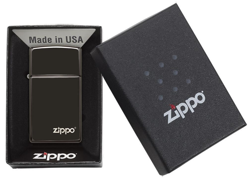 Encendedor Zippo Slim Ebony-1