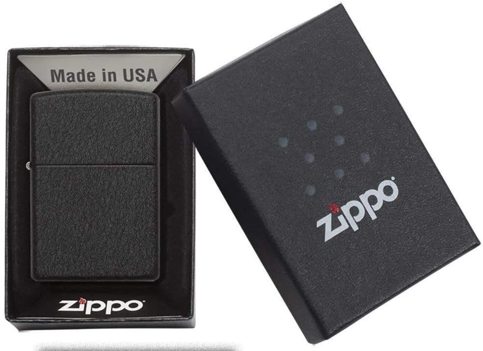 Encendedor Zippo Reg. Black Crackle Negro-4