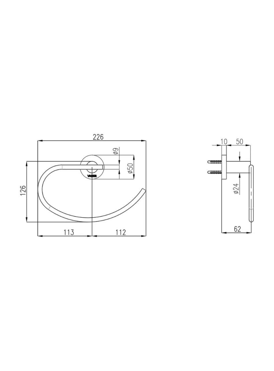 Accesorio Baño Toallero de Aro Gensse Cyrano-1