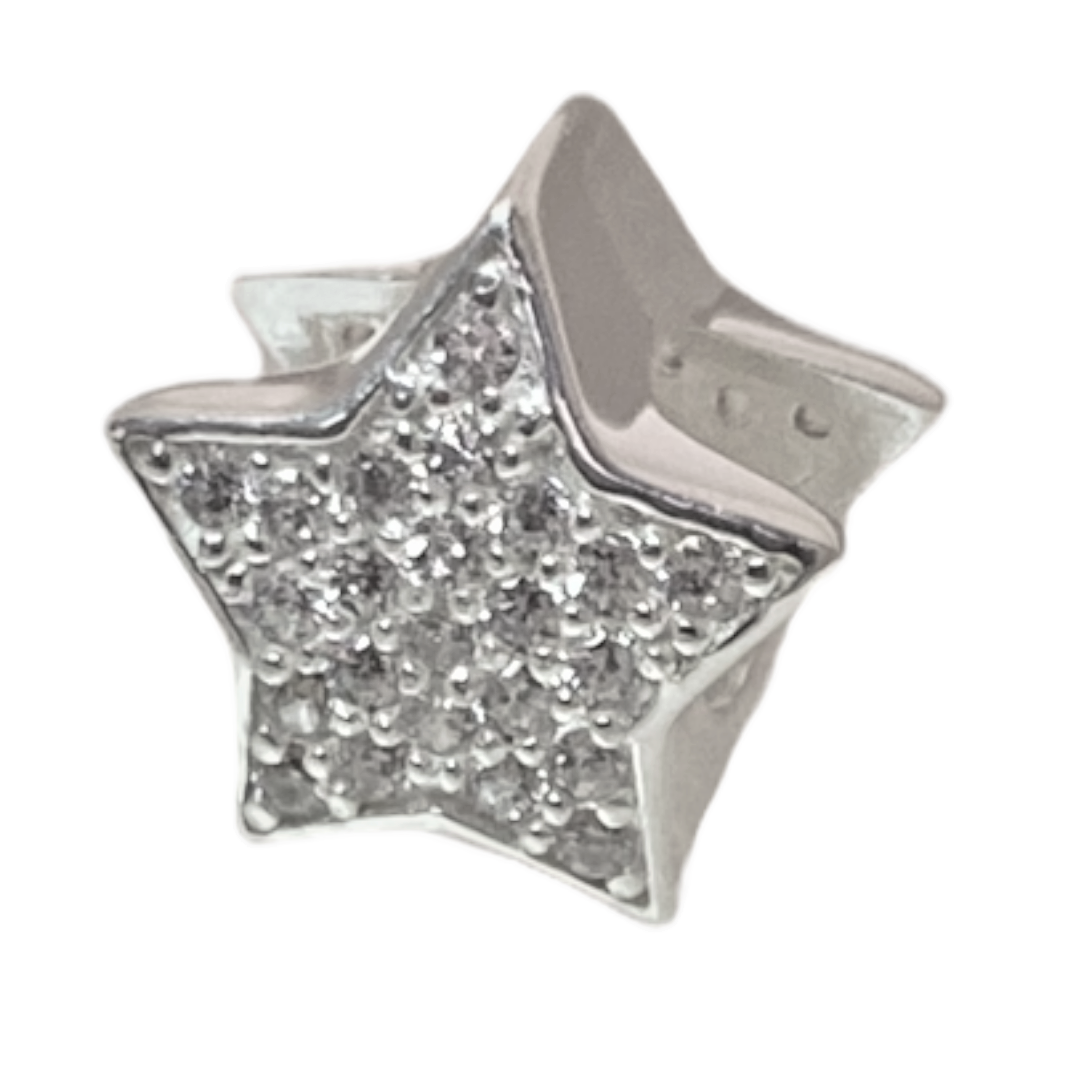 Charm estrella con piedras italiana -0