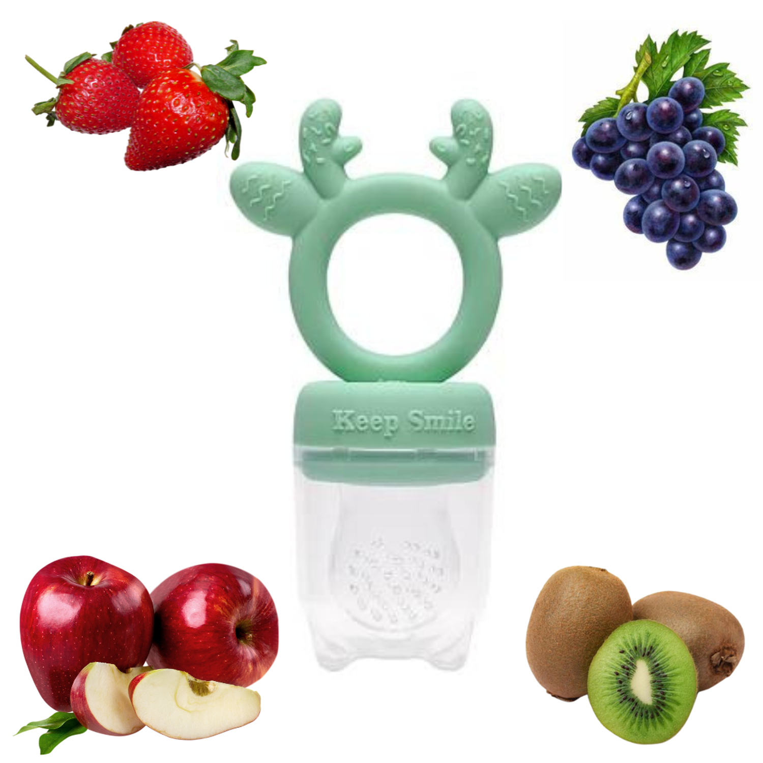 Chupete Para Frutas Mordedor Libre De Bpa-0