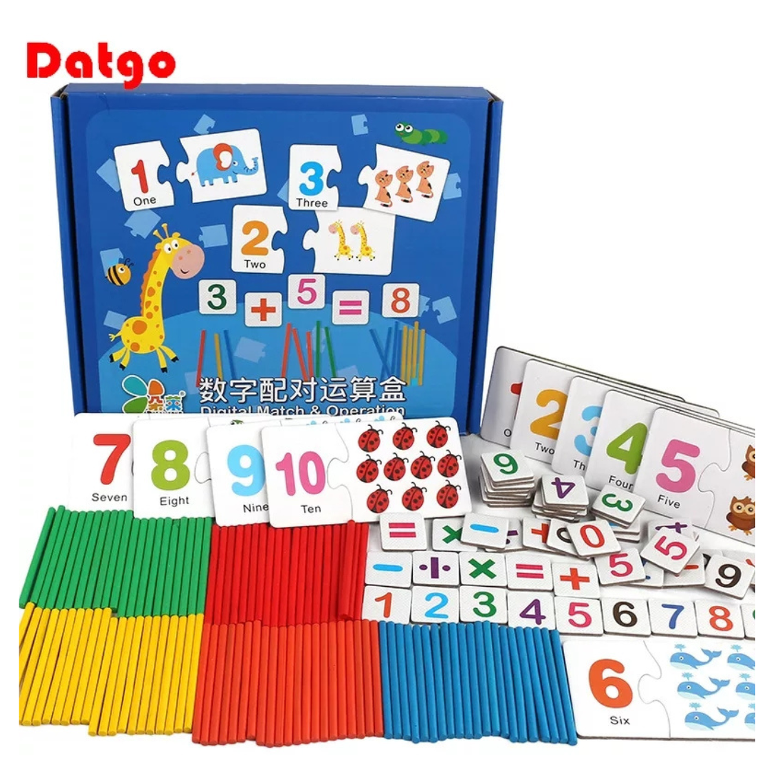 Juego Didáctico Aprender Matemática Sumar Restar Montessori-0