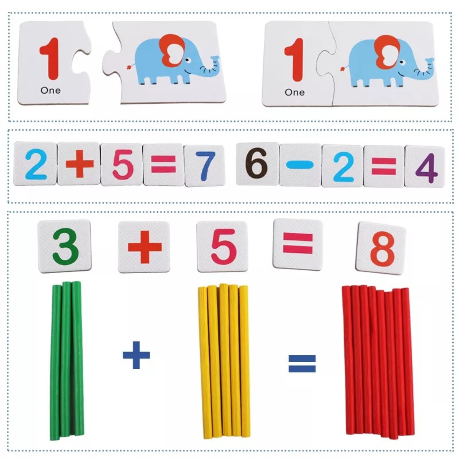 Juego Didáctico Aprender Matemática Sumar Restar Montessori-1