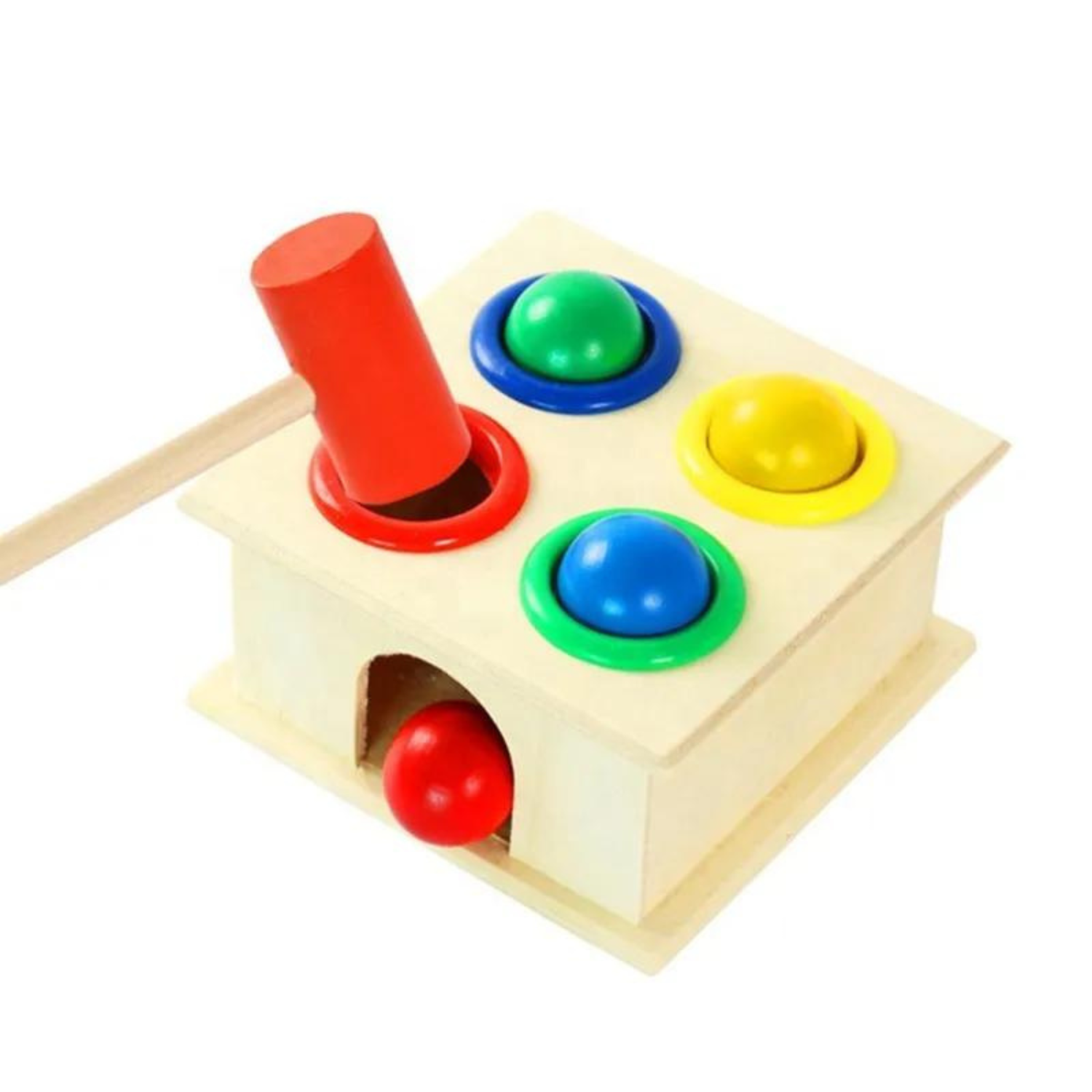 Caja Martillo Didactico Motricidad Juguete Madera Montessori-7