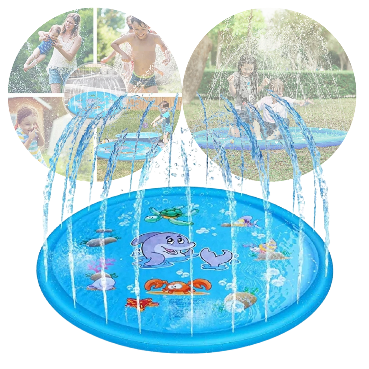 Alfombra de agua rociadora 100 cm-0
