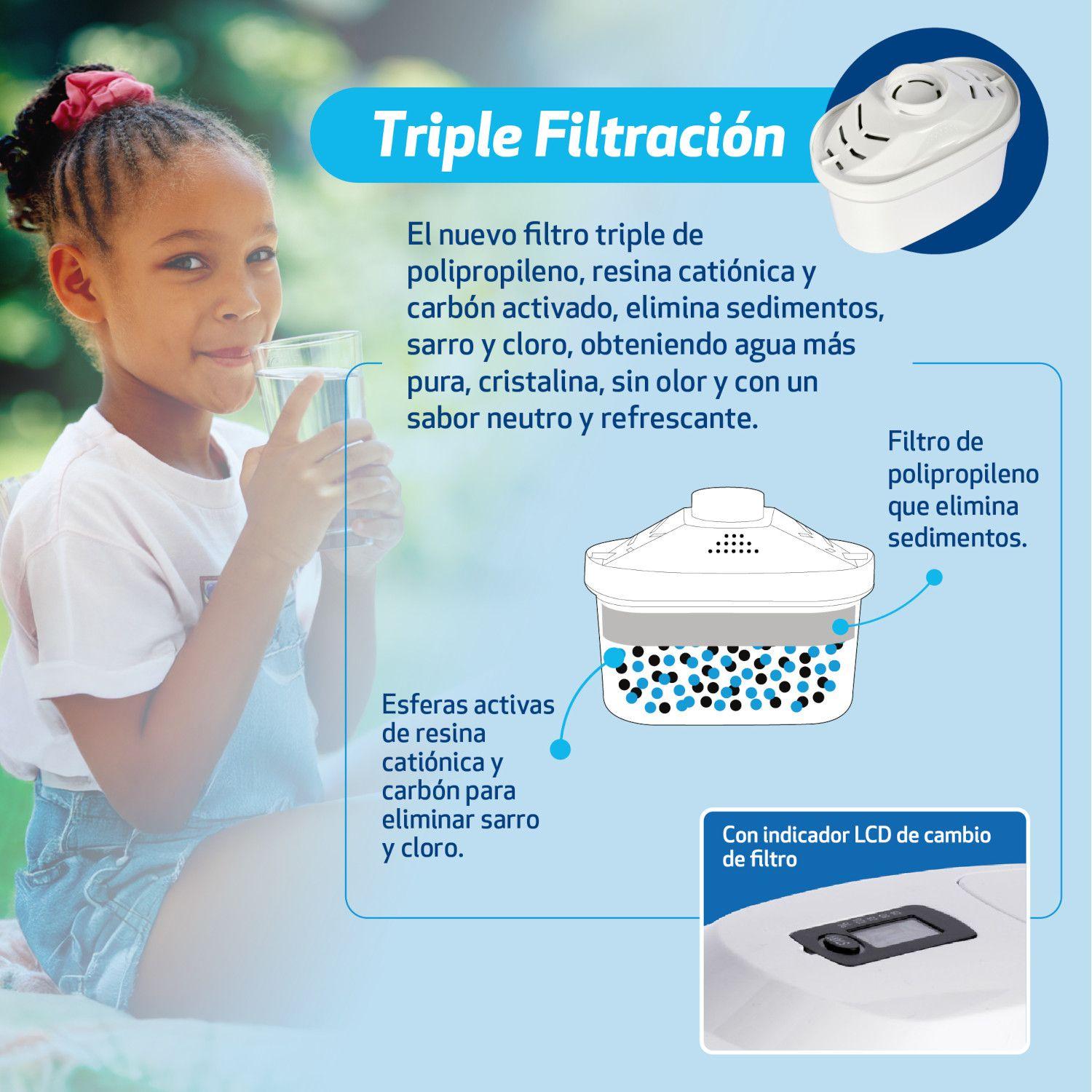 Jarra purificadora con Display LCD Triple Filtración-2