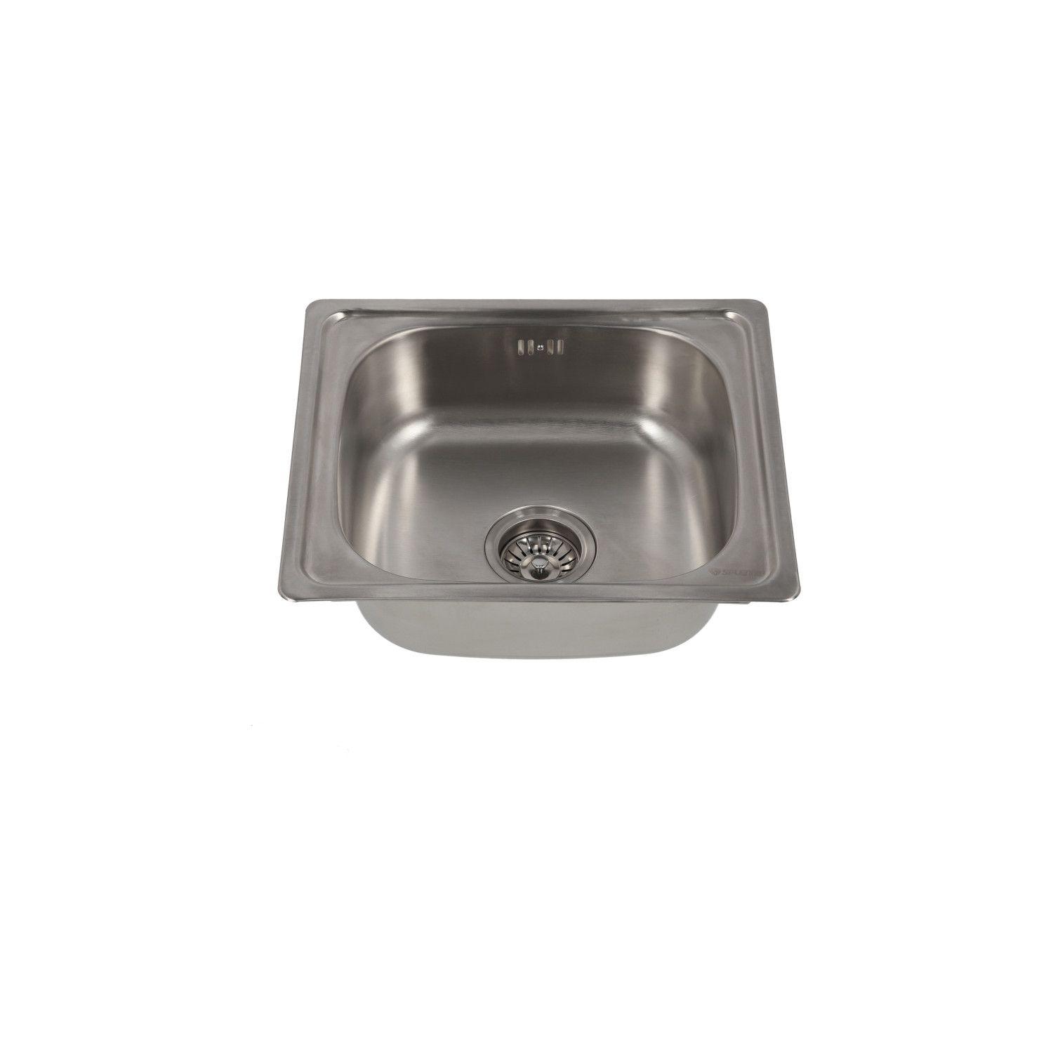 Lavaplatos Empotrado 460 x 400 1 Cubeta Splendid Acero Inox-4