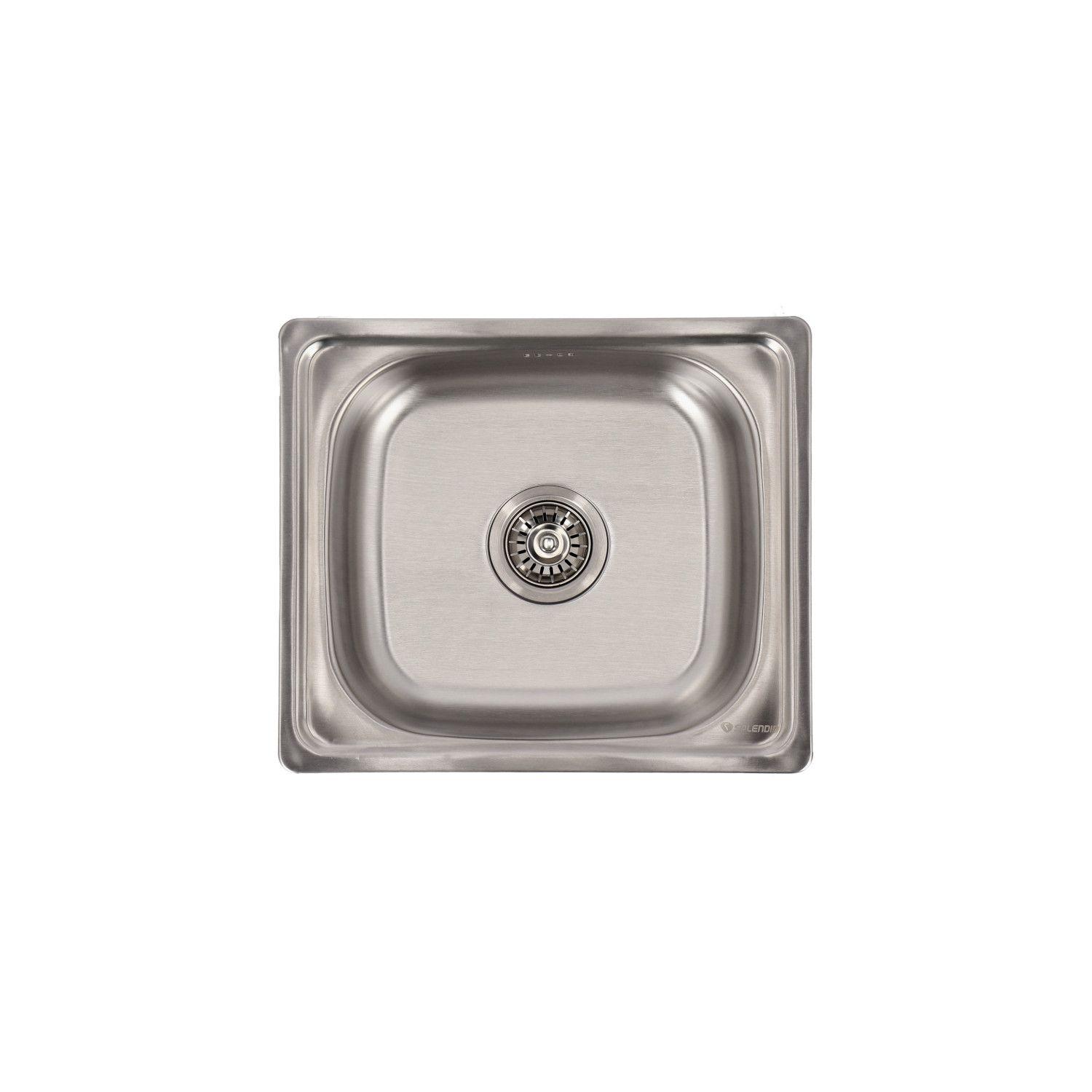 Lavaplatos Empotrado 460 x 400 1 Cubeta Splendid Acero Inox-5