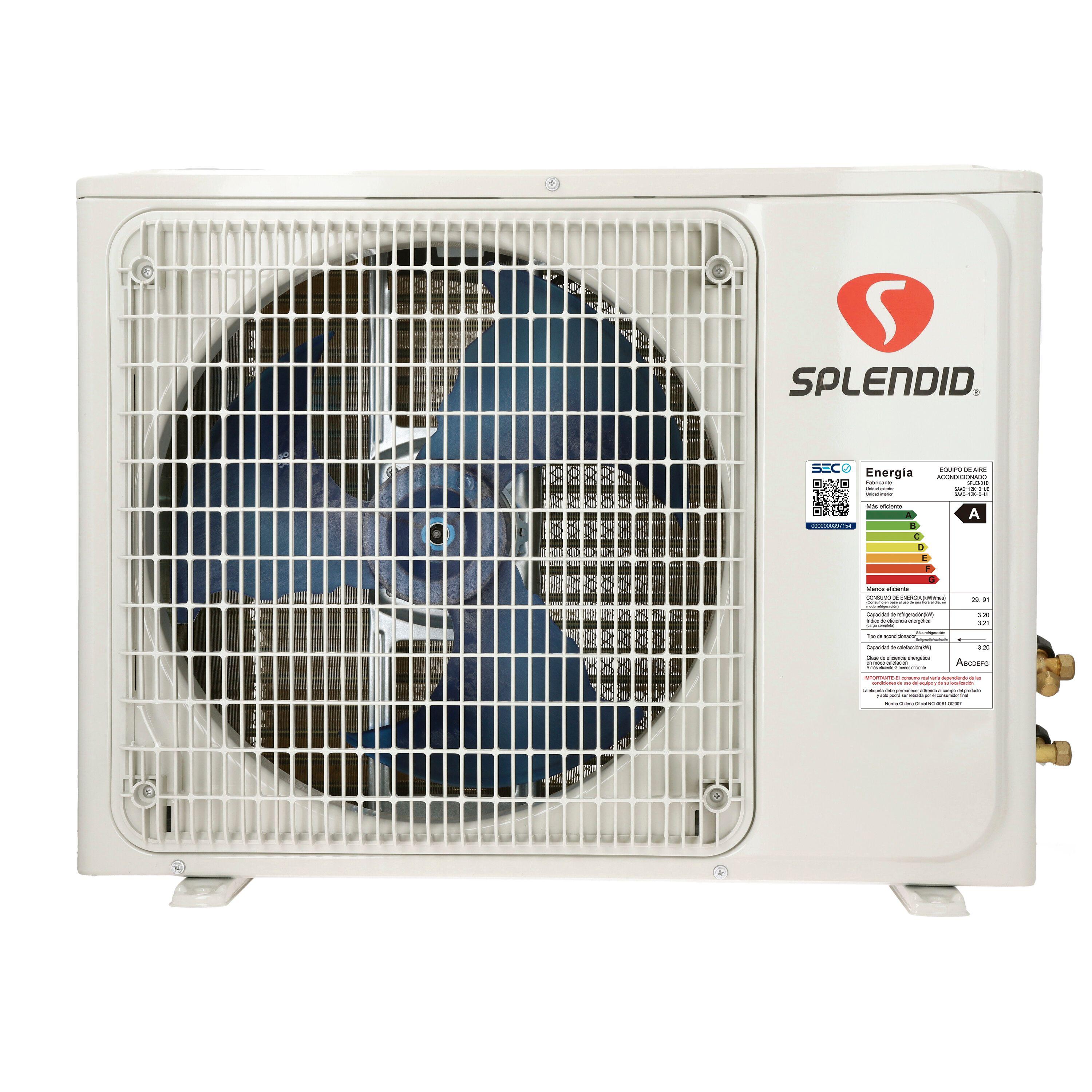 Aire Acondicionado Split 12000 Btu ON/OFF Modo Calefacción-4