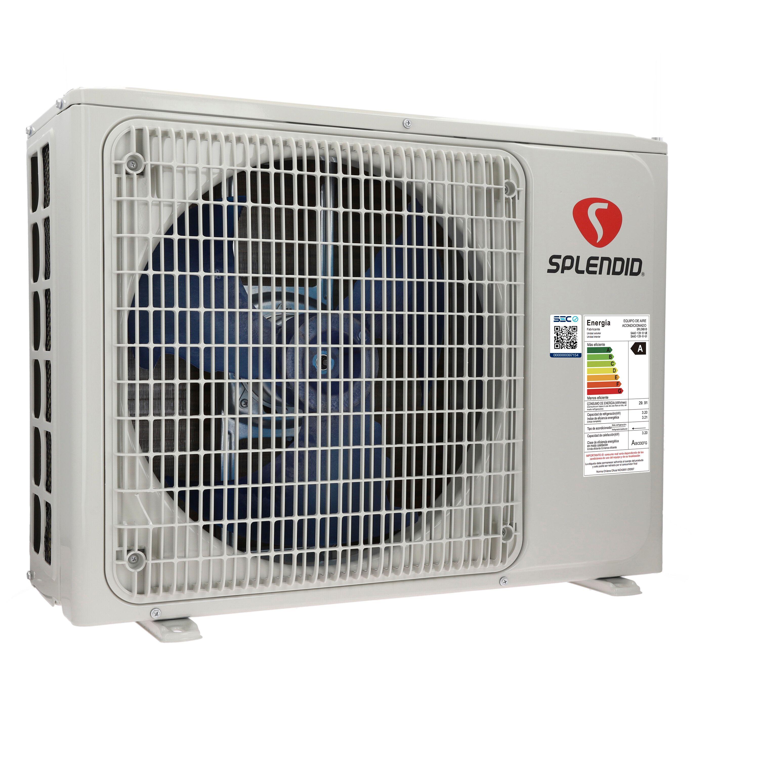 Aire Acondicionado Split 12000 Btu ON/OFF Modo Calefacción-9