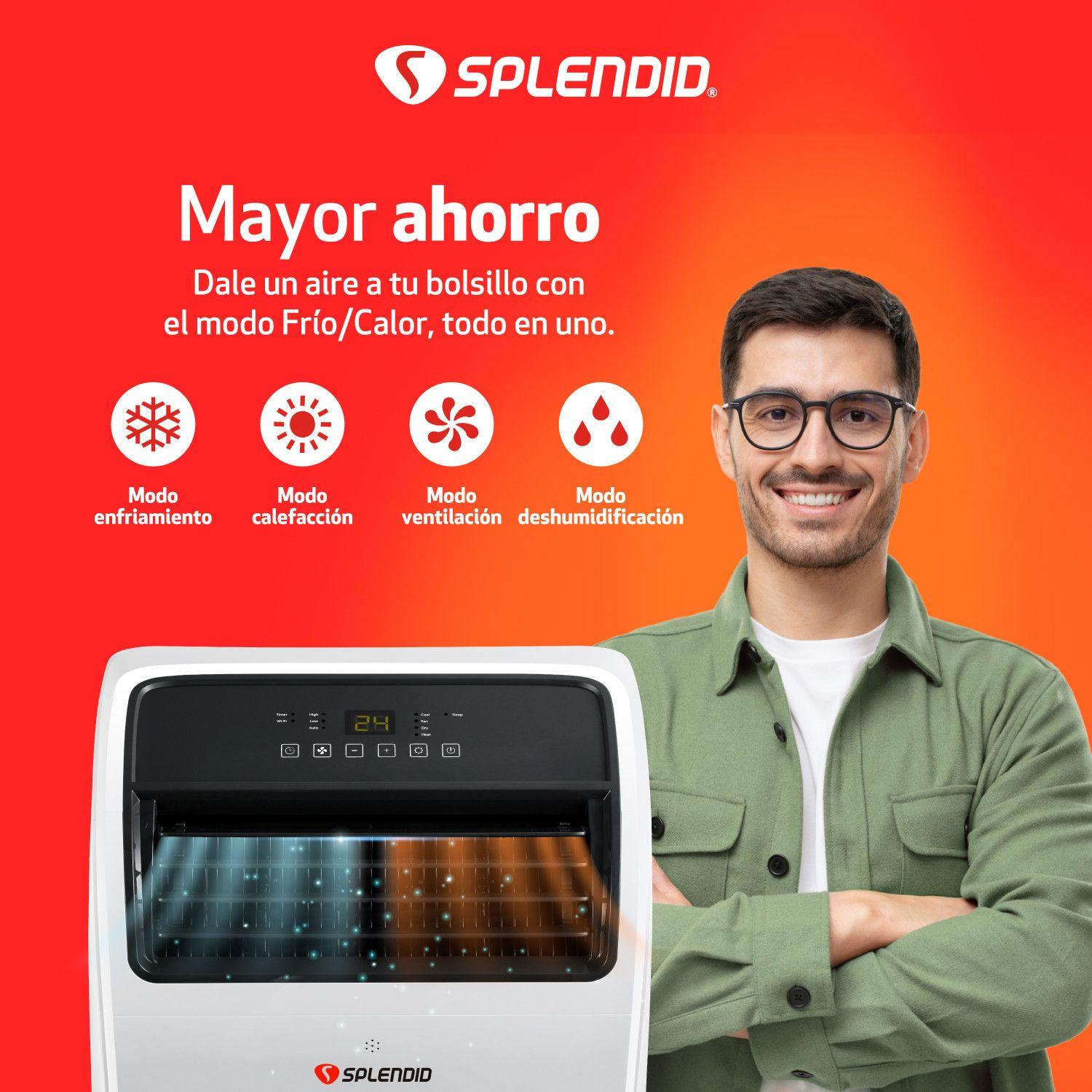 Aire acondicionado portátil 12000 BTU Wi Fi Splendid-6
