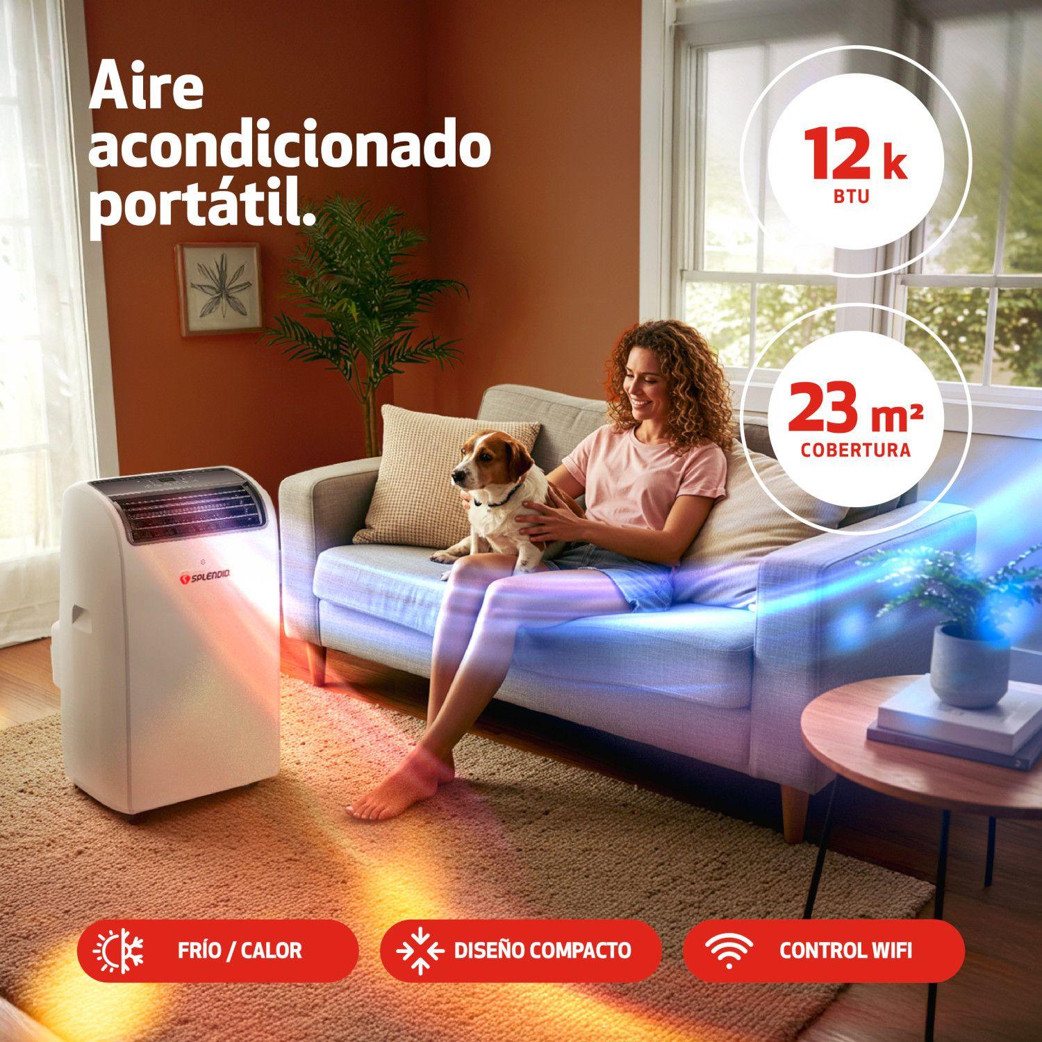 Aire acondicionado portátil 12000 BTU Wi Fi Splendid-5