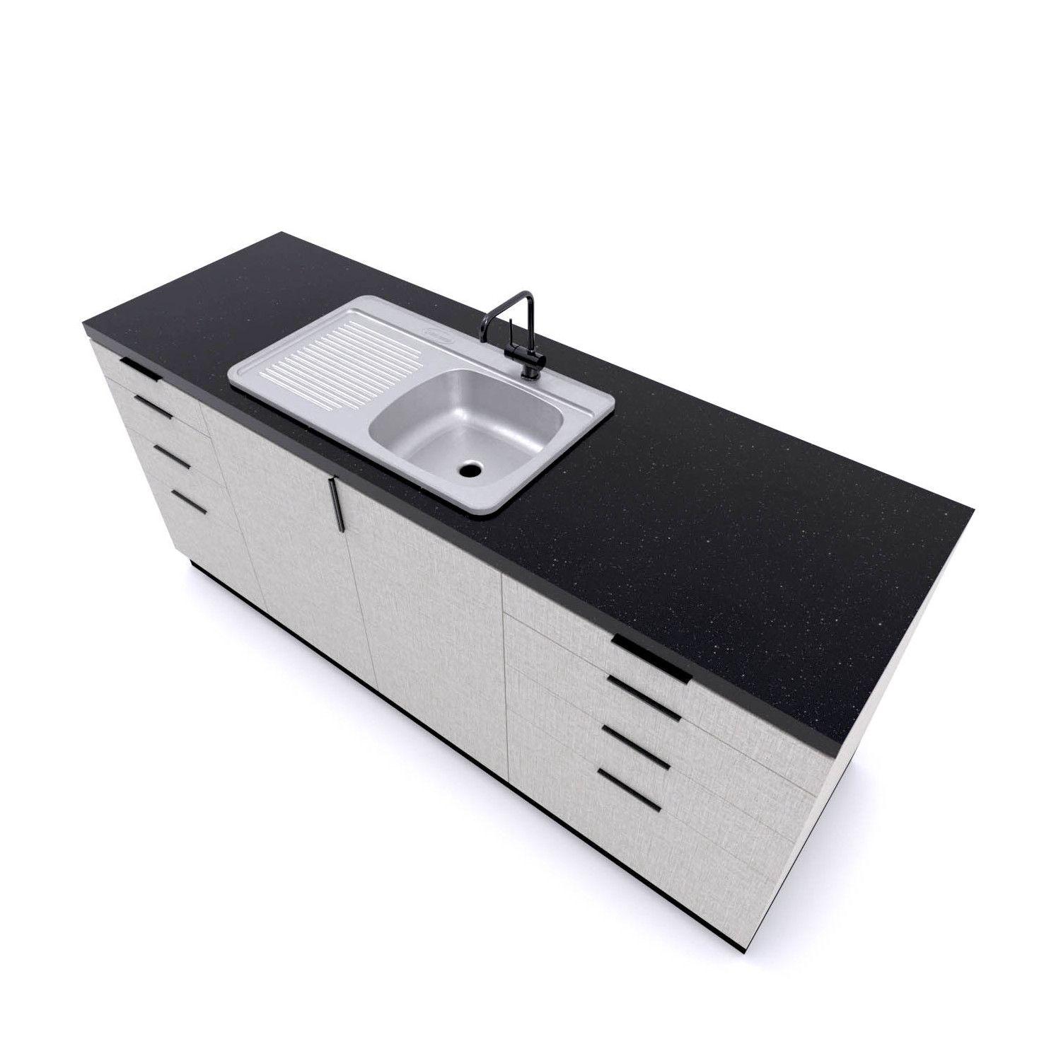 Lavaplatos Sobreponer 800x500 Izquierdo Monomando Splendid-2
