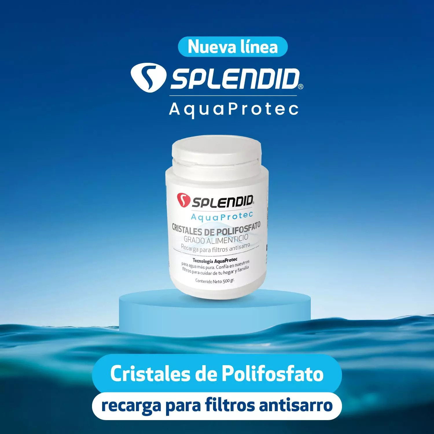 Pack Filtro de Agua Antisarro 150gr + Recarga 500g Splendid-2