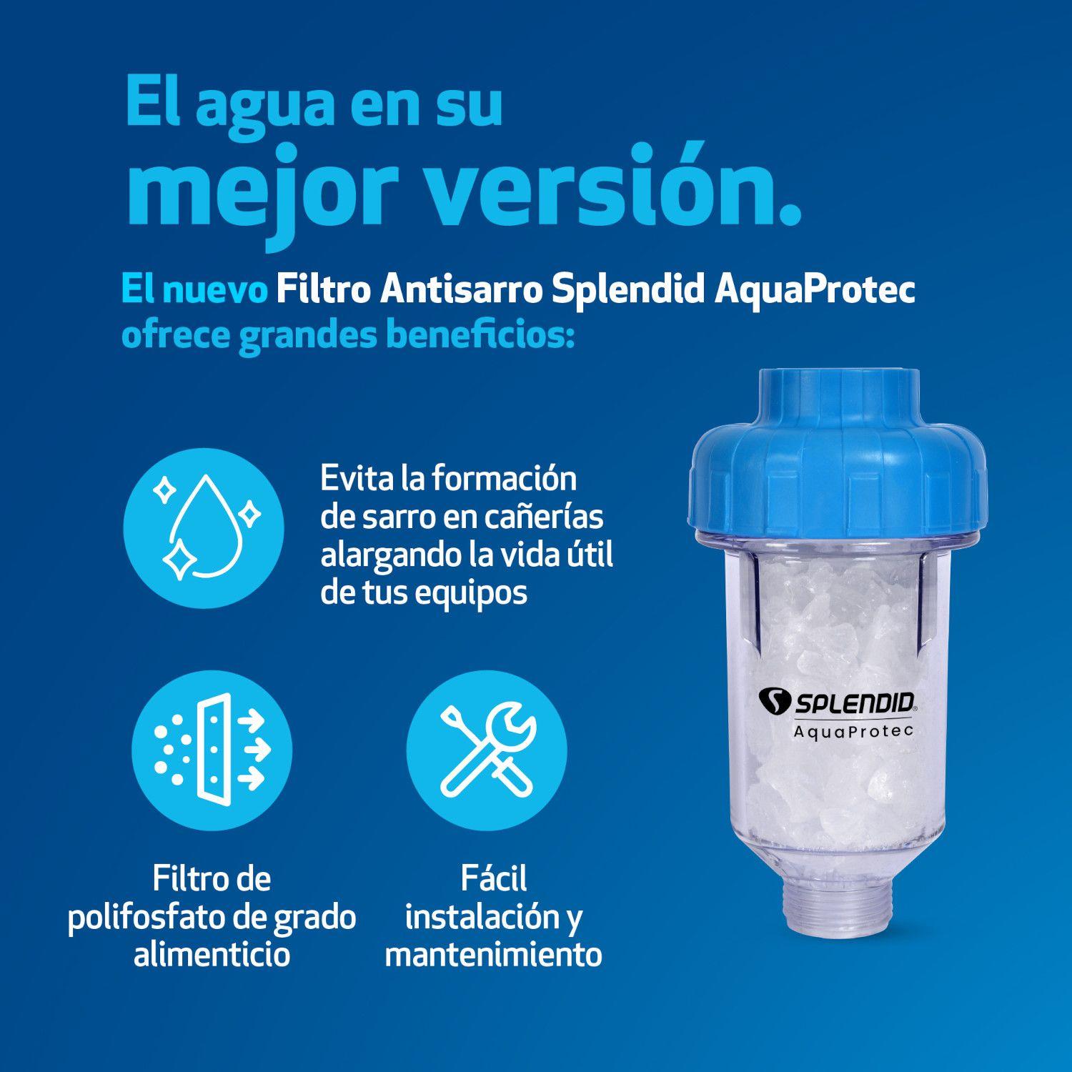 Pack Filtro de Agua Antisarro 150gr + Recarga 500g Splendid-4