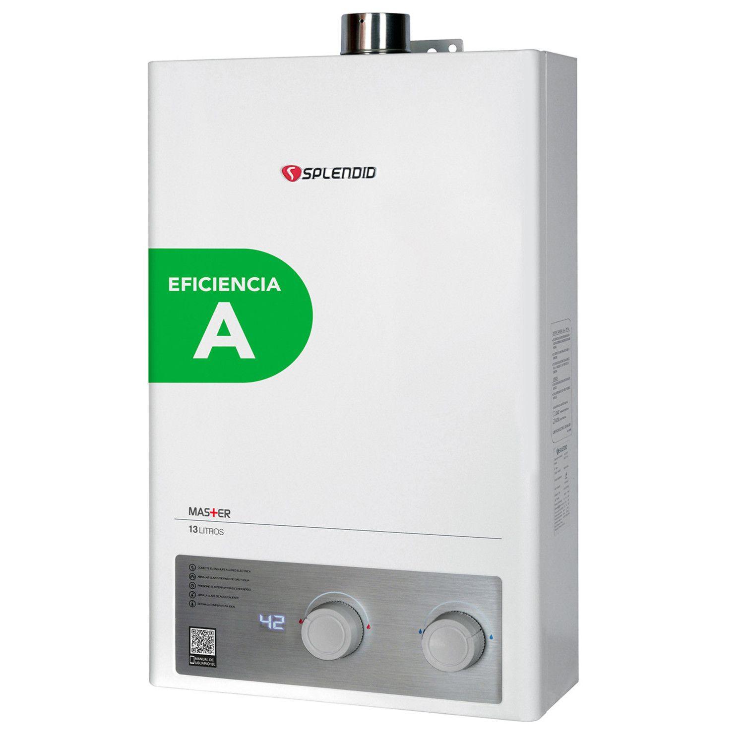 Calefont 13 litros Gas natural Tiro forzado Splendid-1