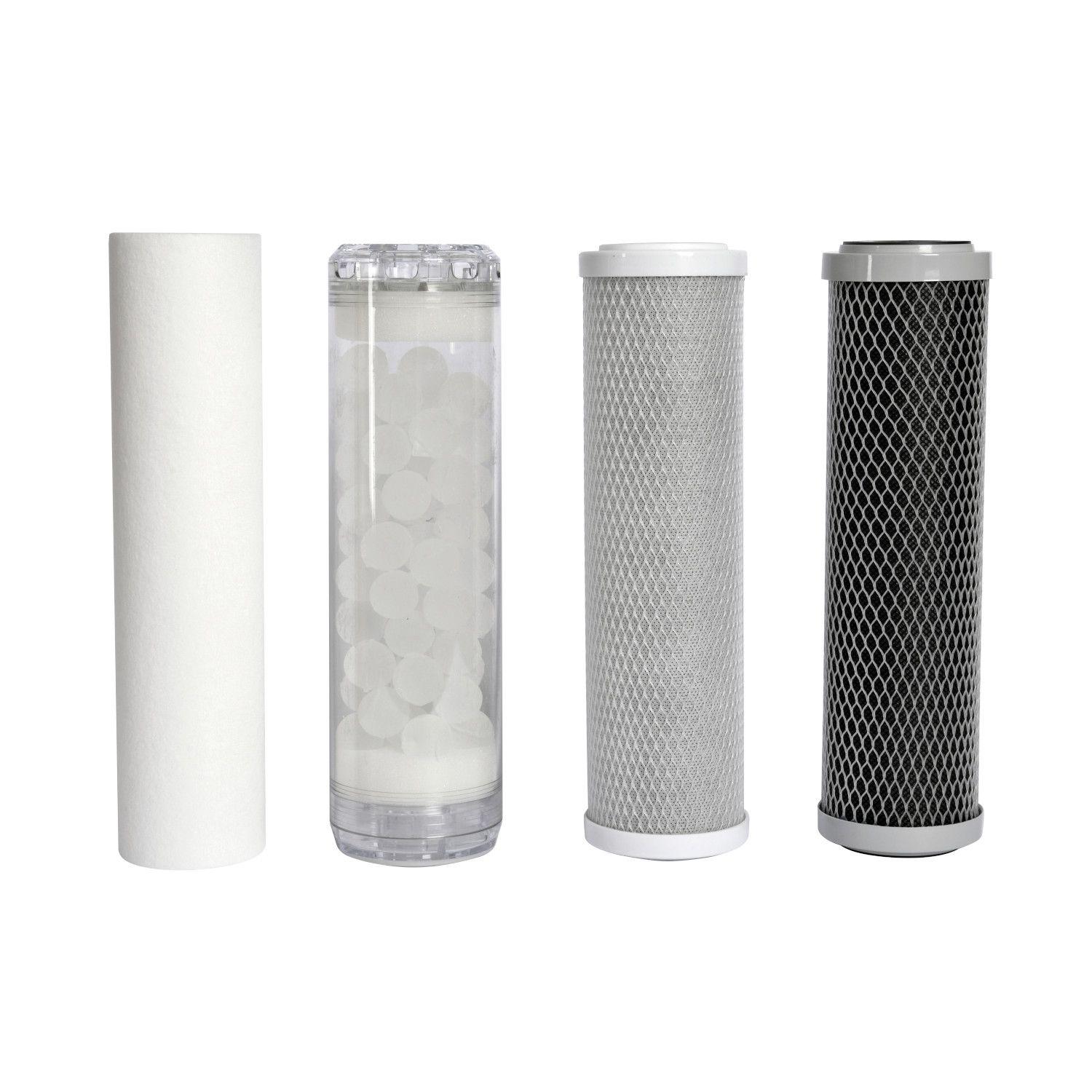 Filtro triple de agua para sedimentos, sarro, cloro Splendid-4
